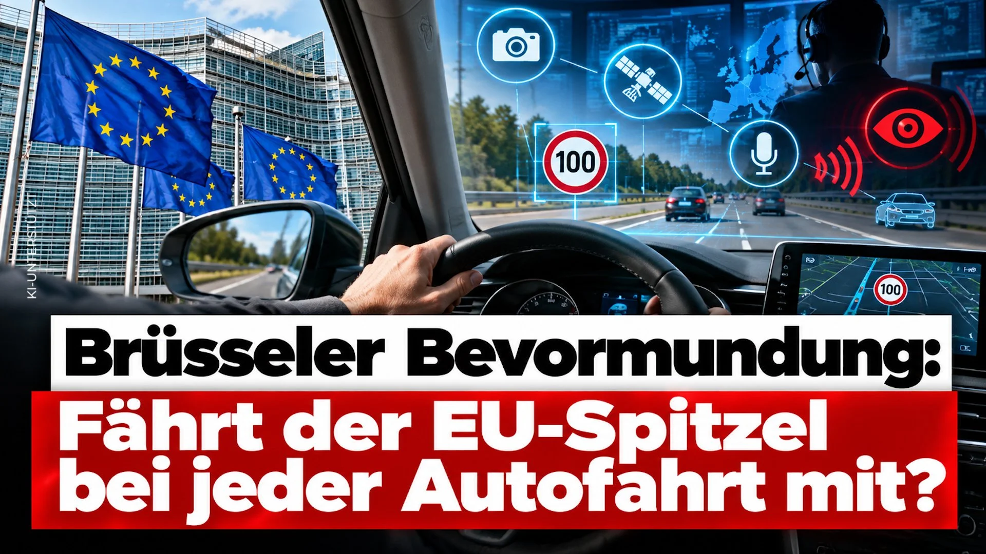 Brüsseler Bevormundung: Fährt der EU-Spitzel bei jeder Autofahrt mit?