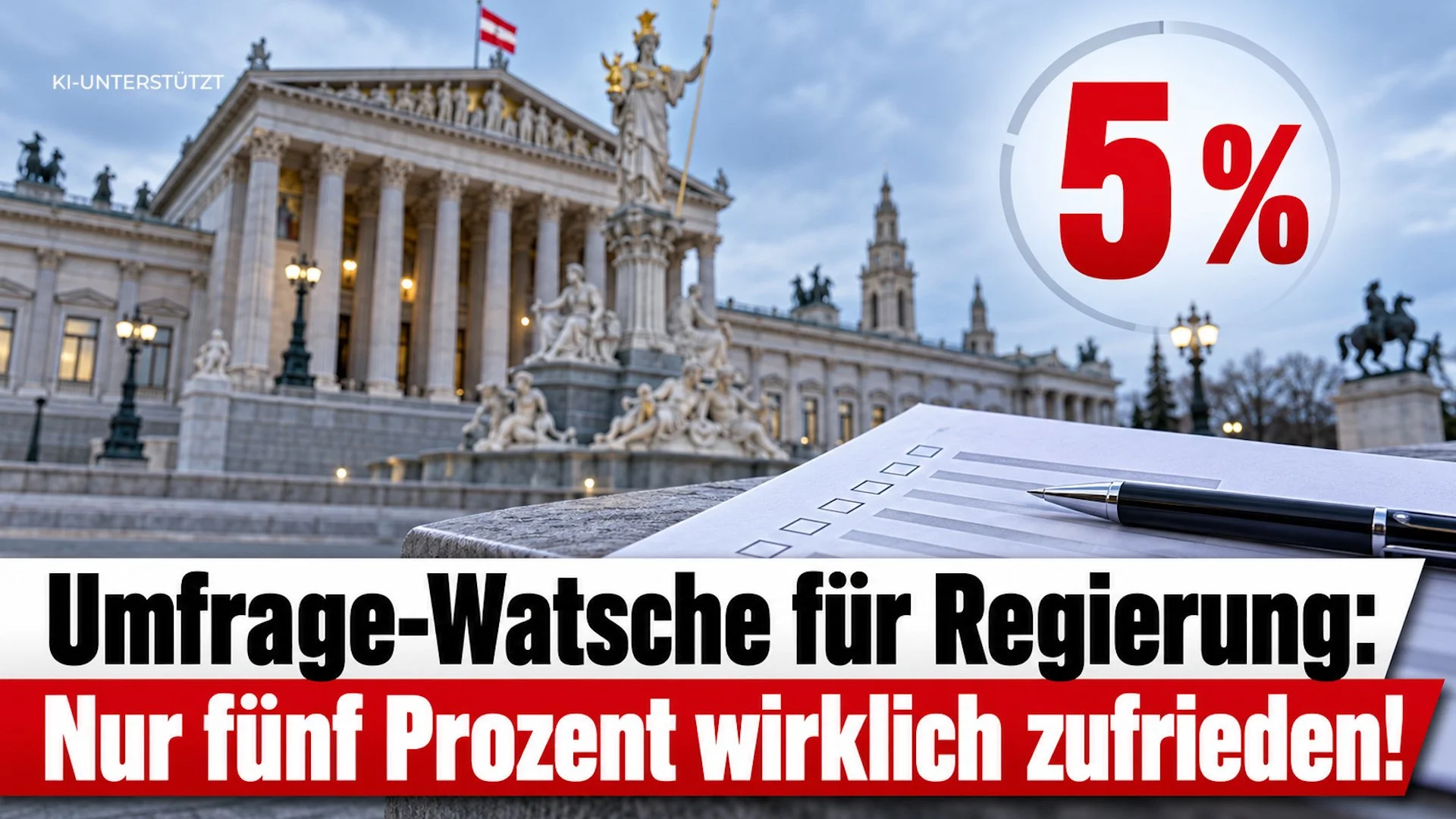 Umfrage-Watsche für Regierung: Nur fünf Prozent wirklich zufrieden!