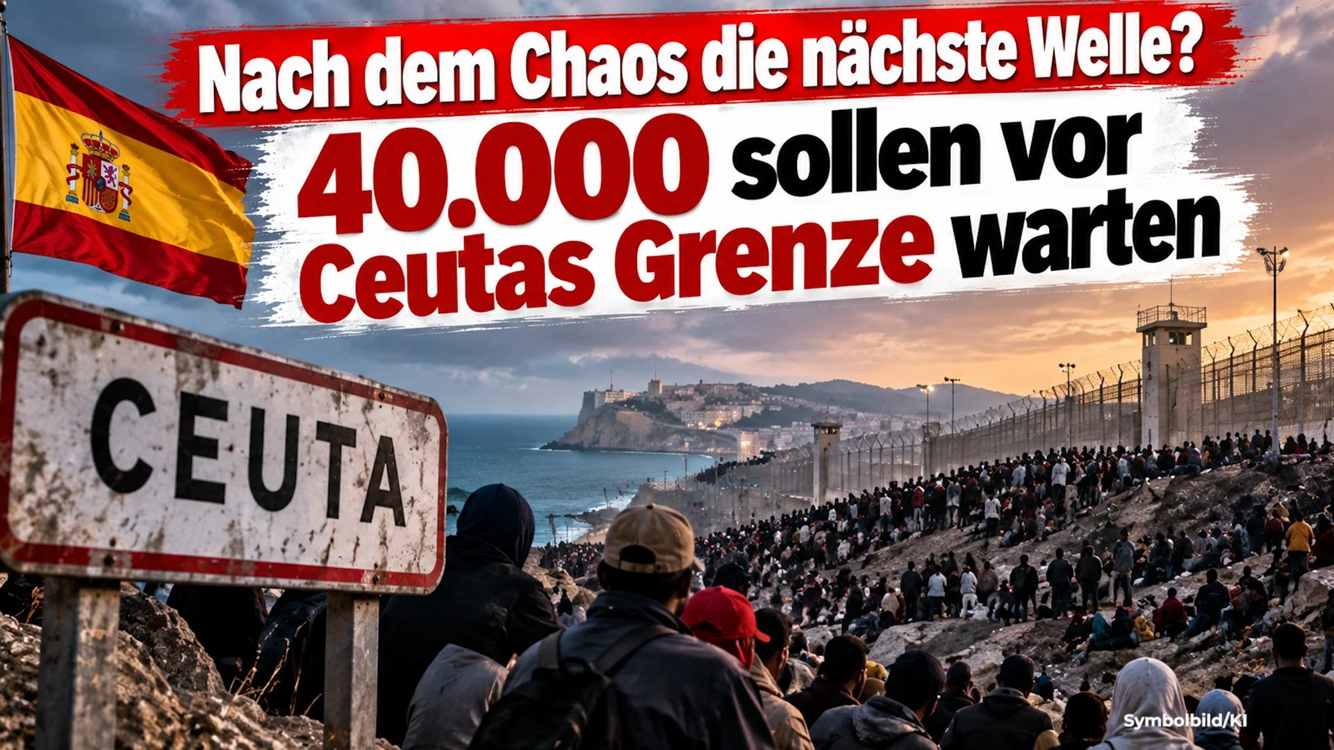 Nach dem Chaos die nächste Welle? 40.000 sollen vor Ceutas Grenze warten