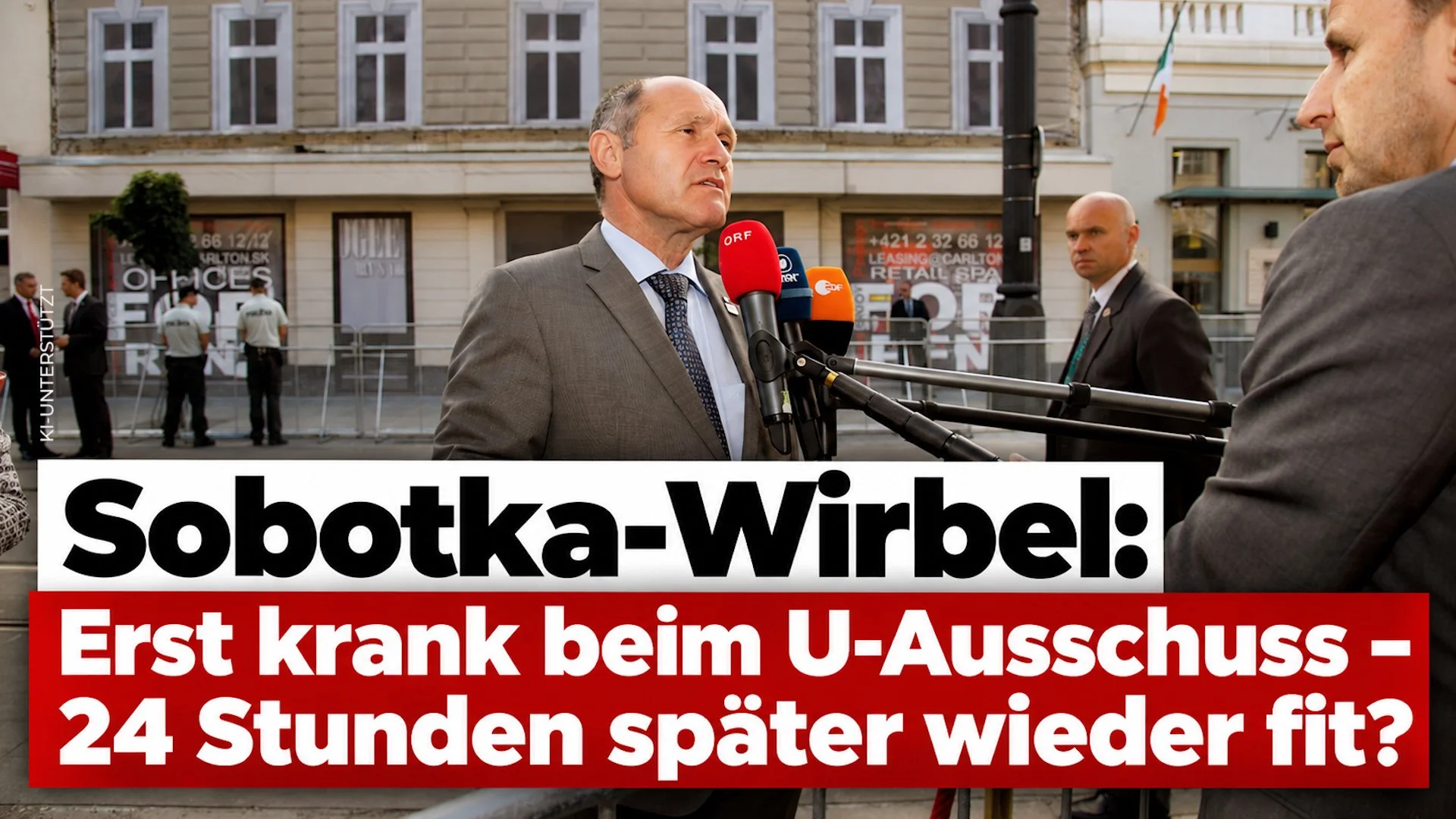 Sobotka-Wirbel: Erst krank beim U-Ausschuss – 24 Stunden später wieder fit?