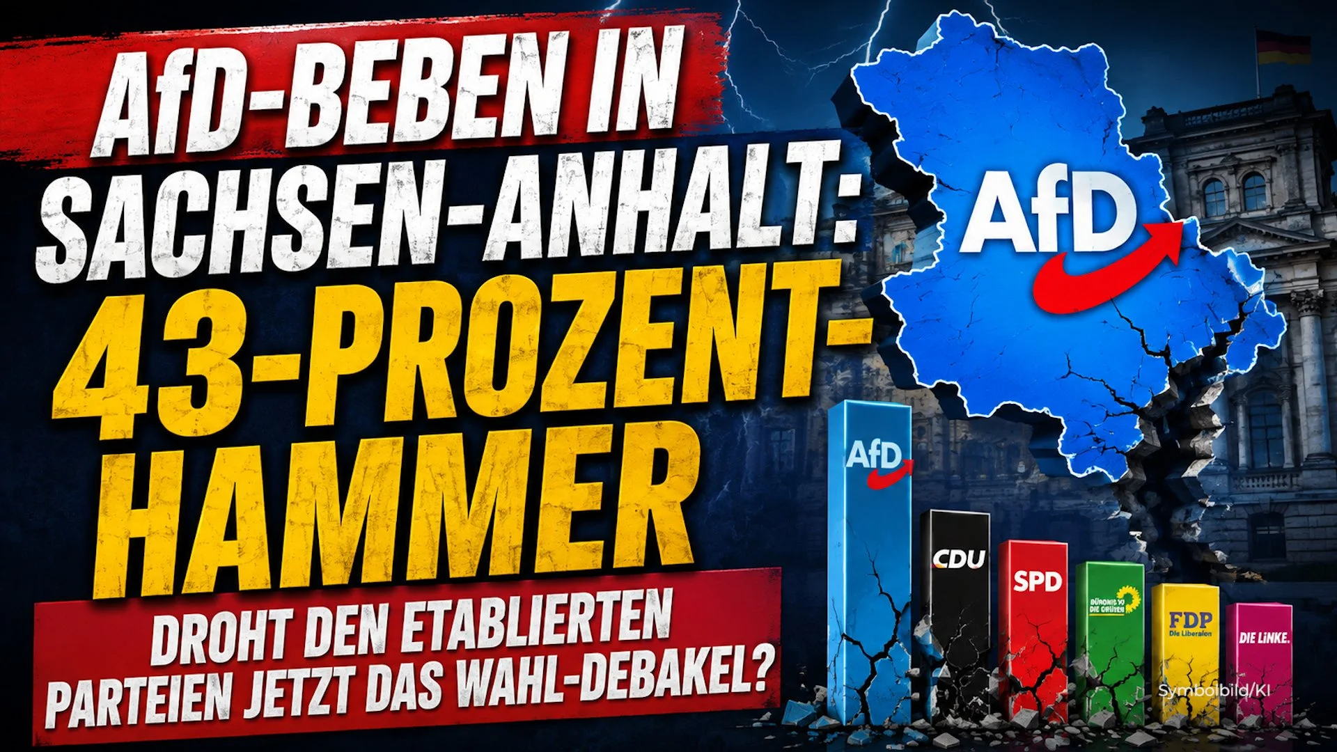 AfD-Beben in Sachsen-Anhalt: 43-Prozent-Hammer – droht den etablierten Parteien jetzt das Wahl-Debakel?