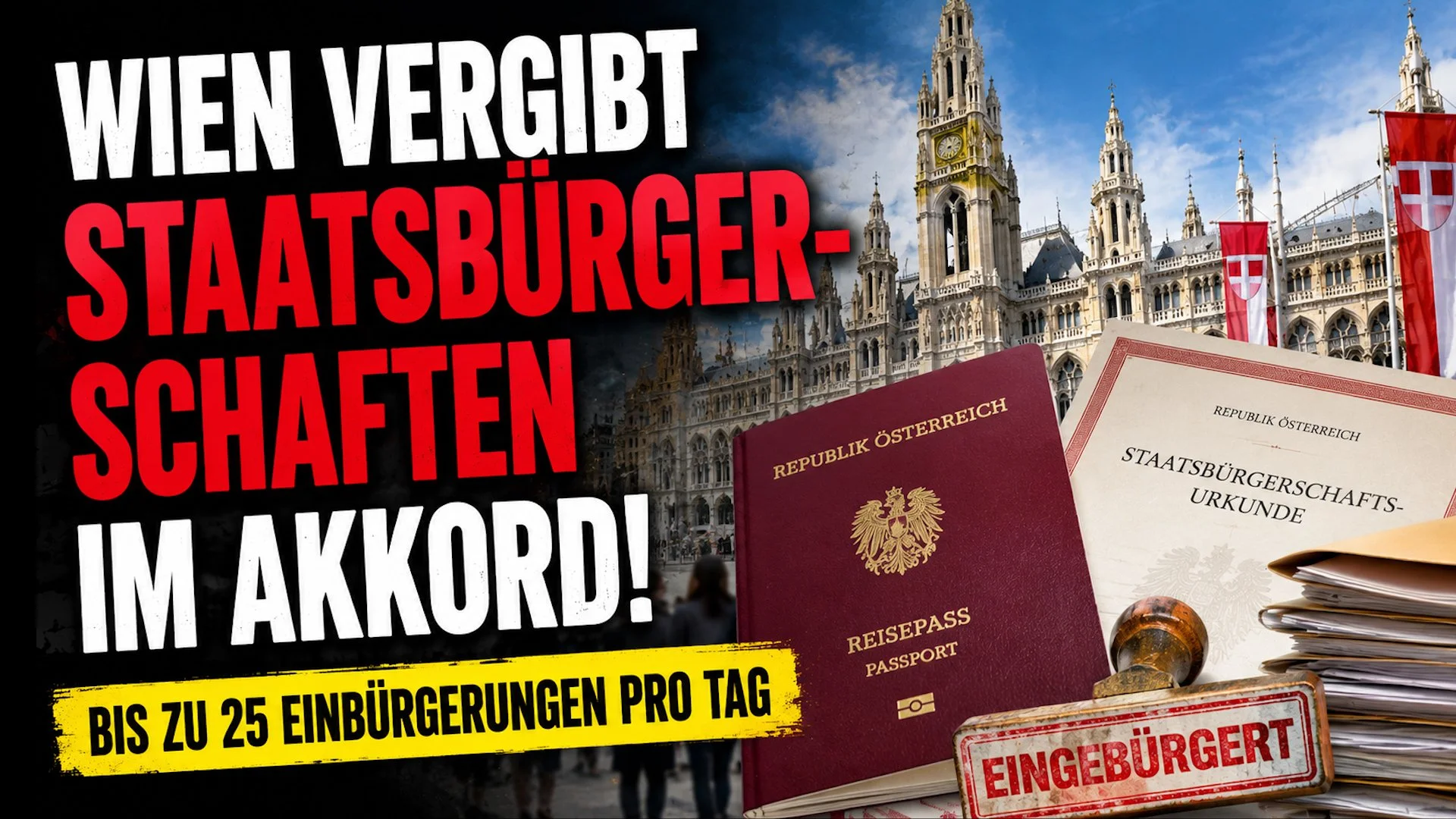 Wien vergibt Staatsbürgerschaften im Akkord!