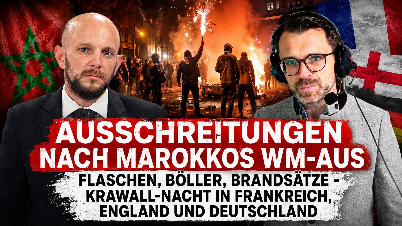 Migranten-Randale nach Marokkos WM-Aus