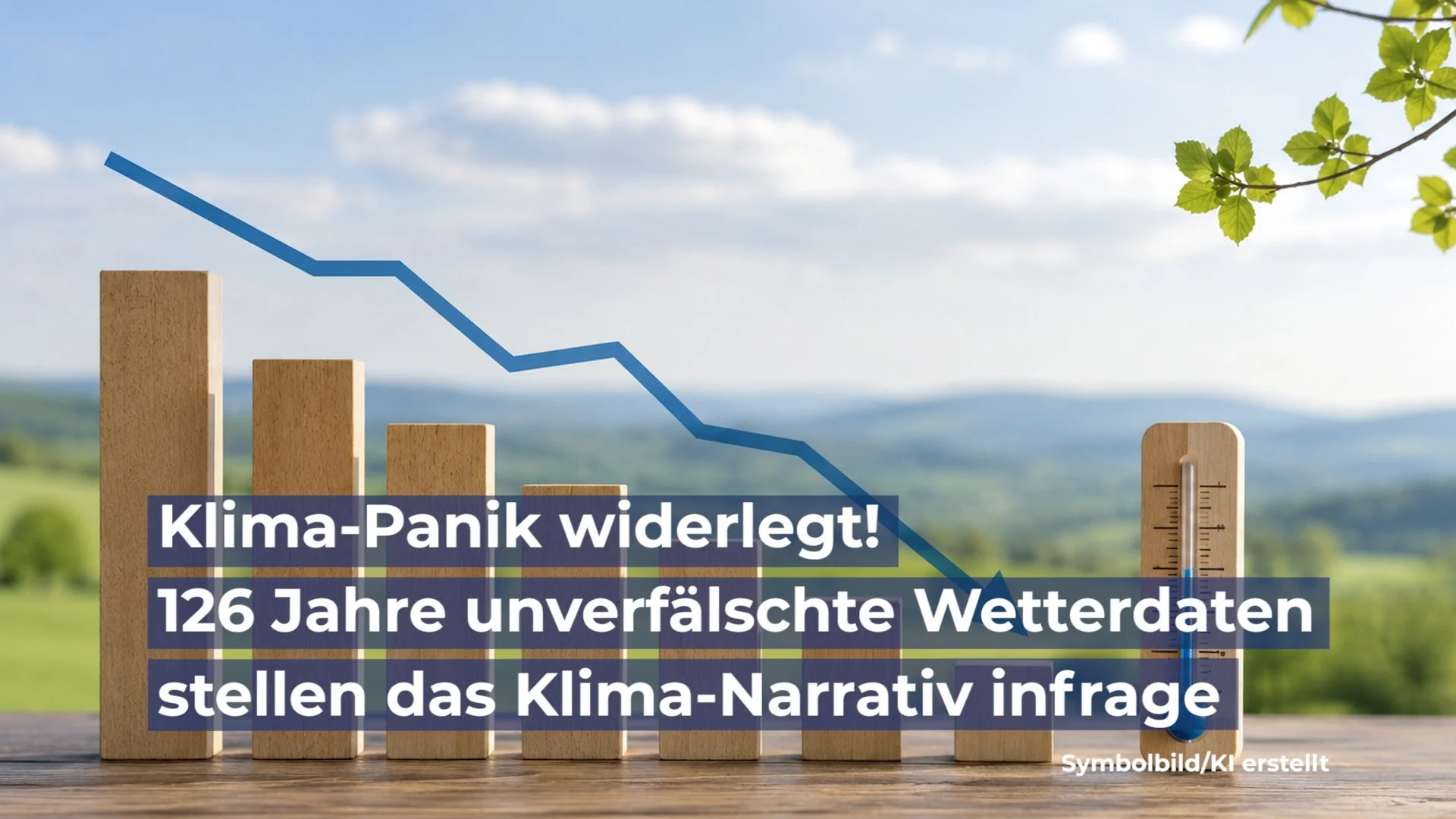 Klima-Panik widerlegt - 126 Jahre unverfälschte Wetterdaten stellen das gängige Klima-Narrativ infrage
