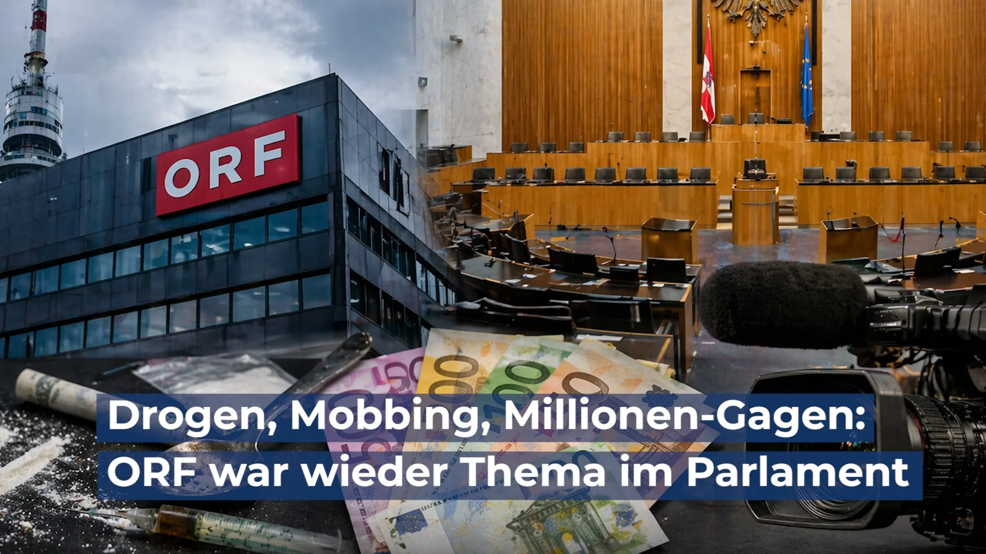Drogen, Mobbing, Millionen-Gagen: ORF war wieder Thema im Parlament