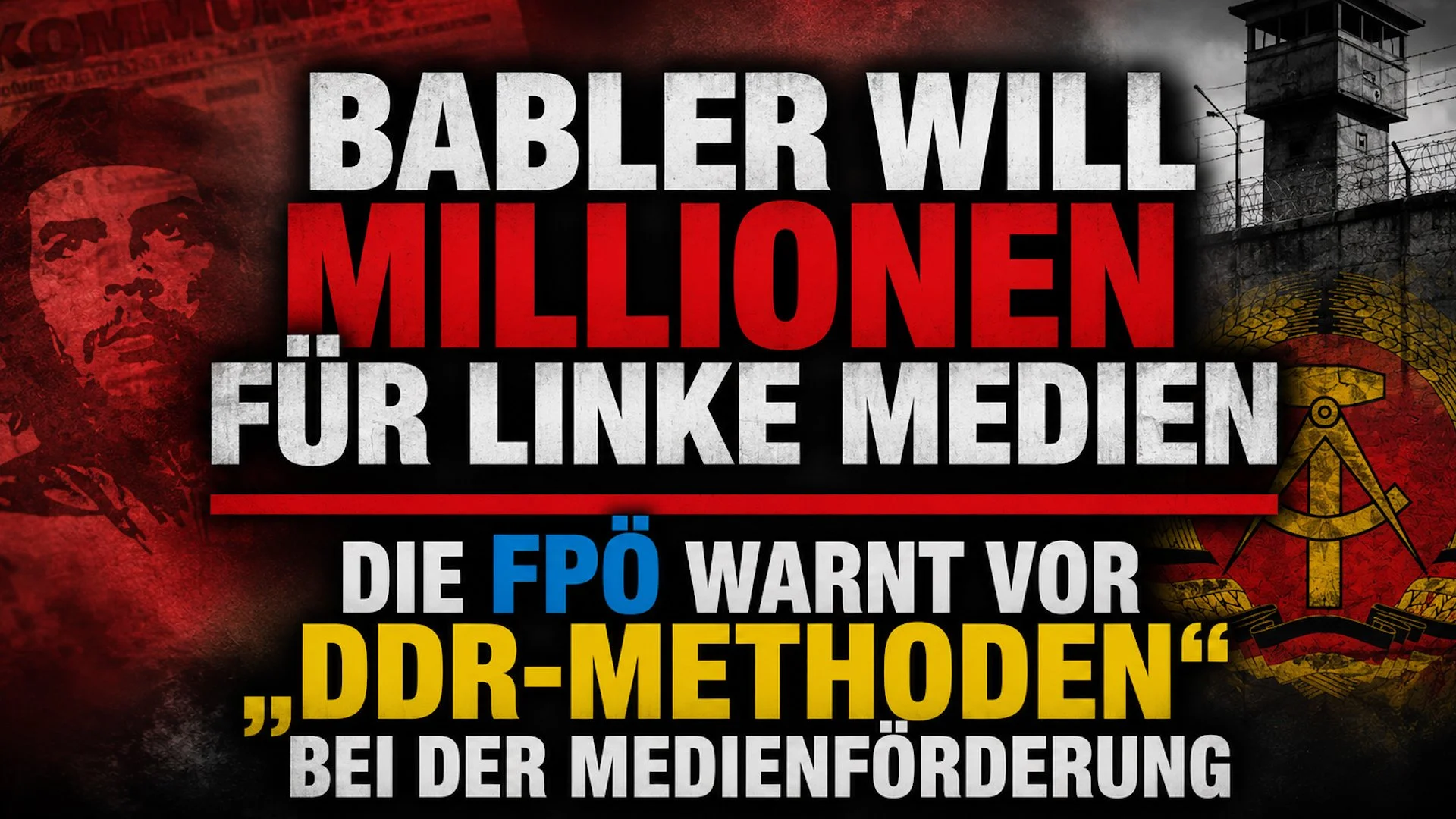 Babler will Millionen für linke Medien - Die FPÖ warnt vor „DDR-Methoden“ bei der Medienförderung