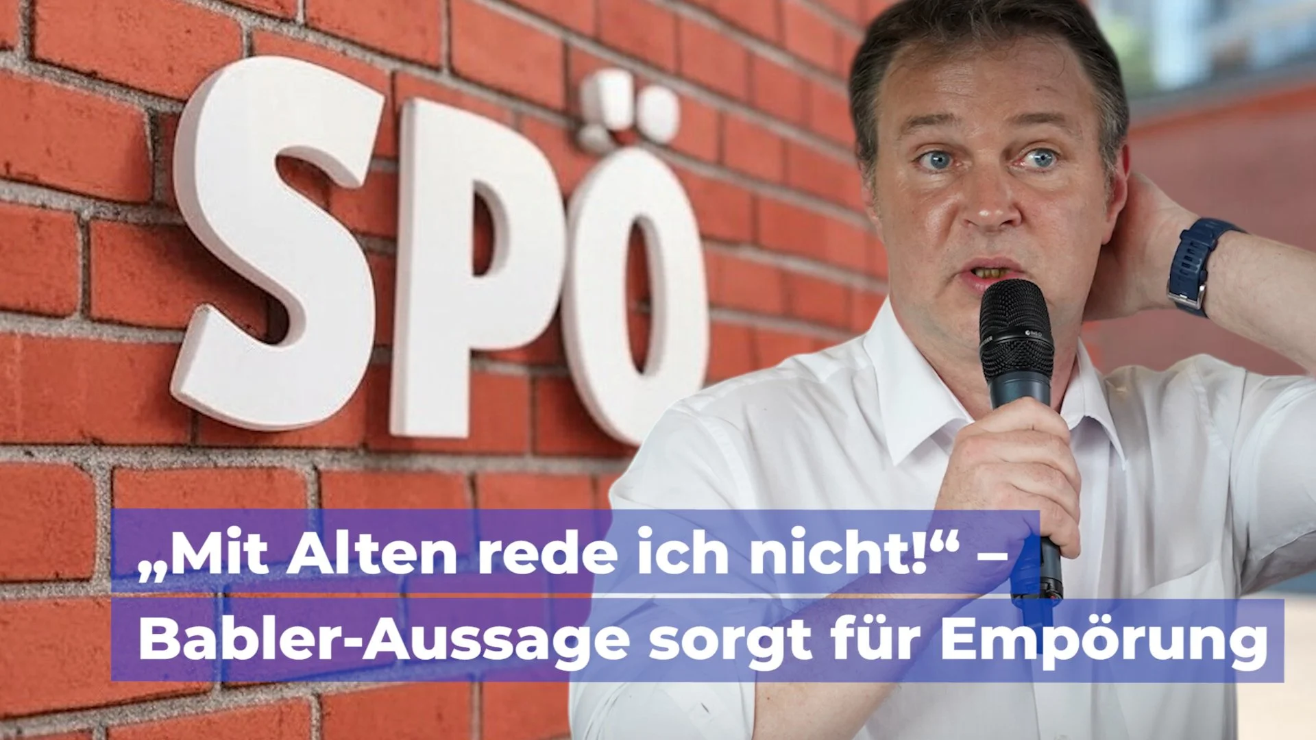 „Mit Alten rede ich nicht!“ – Babler-Aussage sorgt für Empörung
