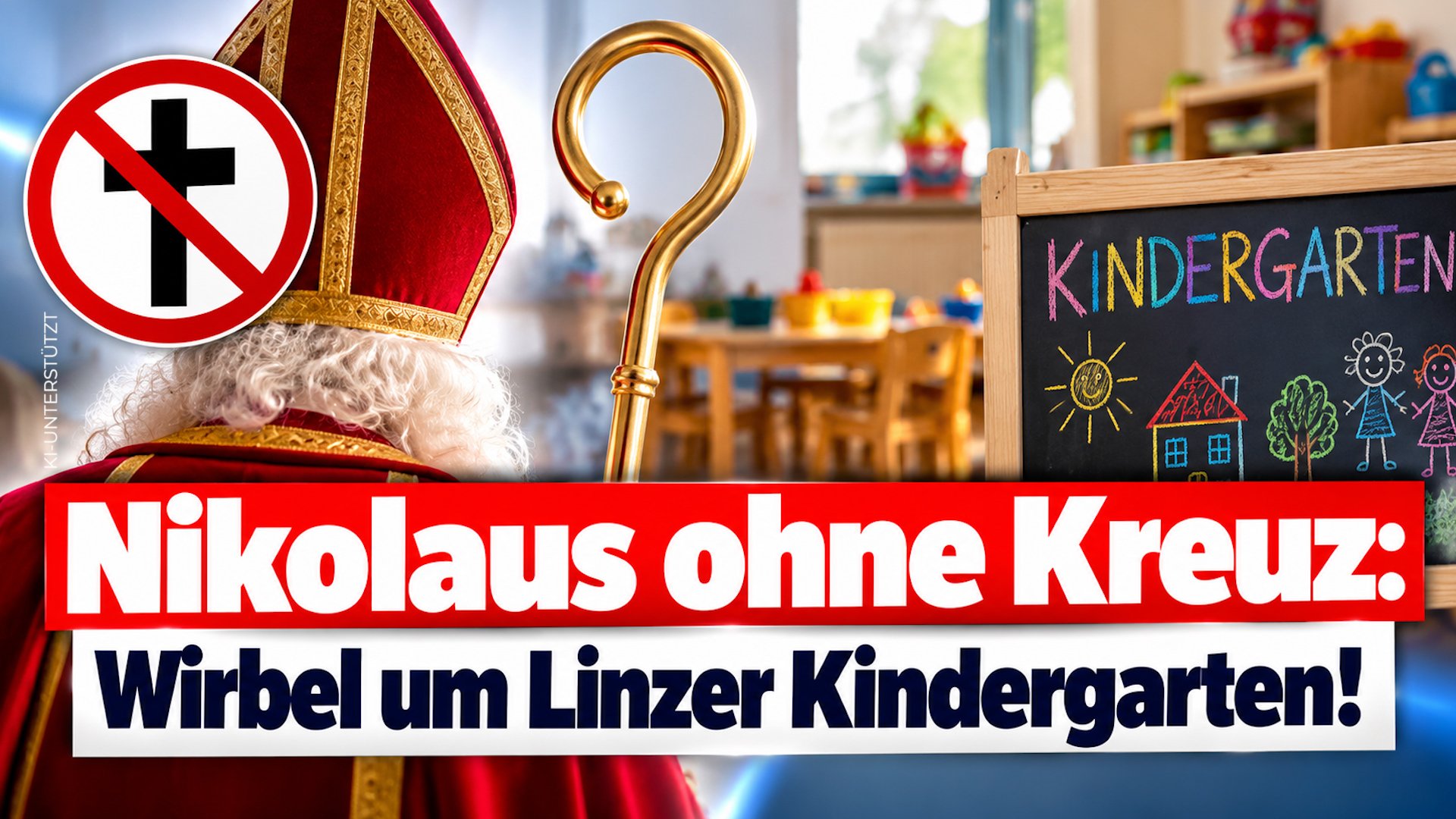 Nikolaus ohne Kreuz: Wirbel um Linzer Kindergarten!