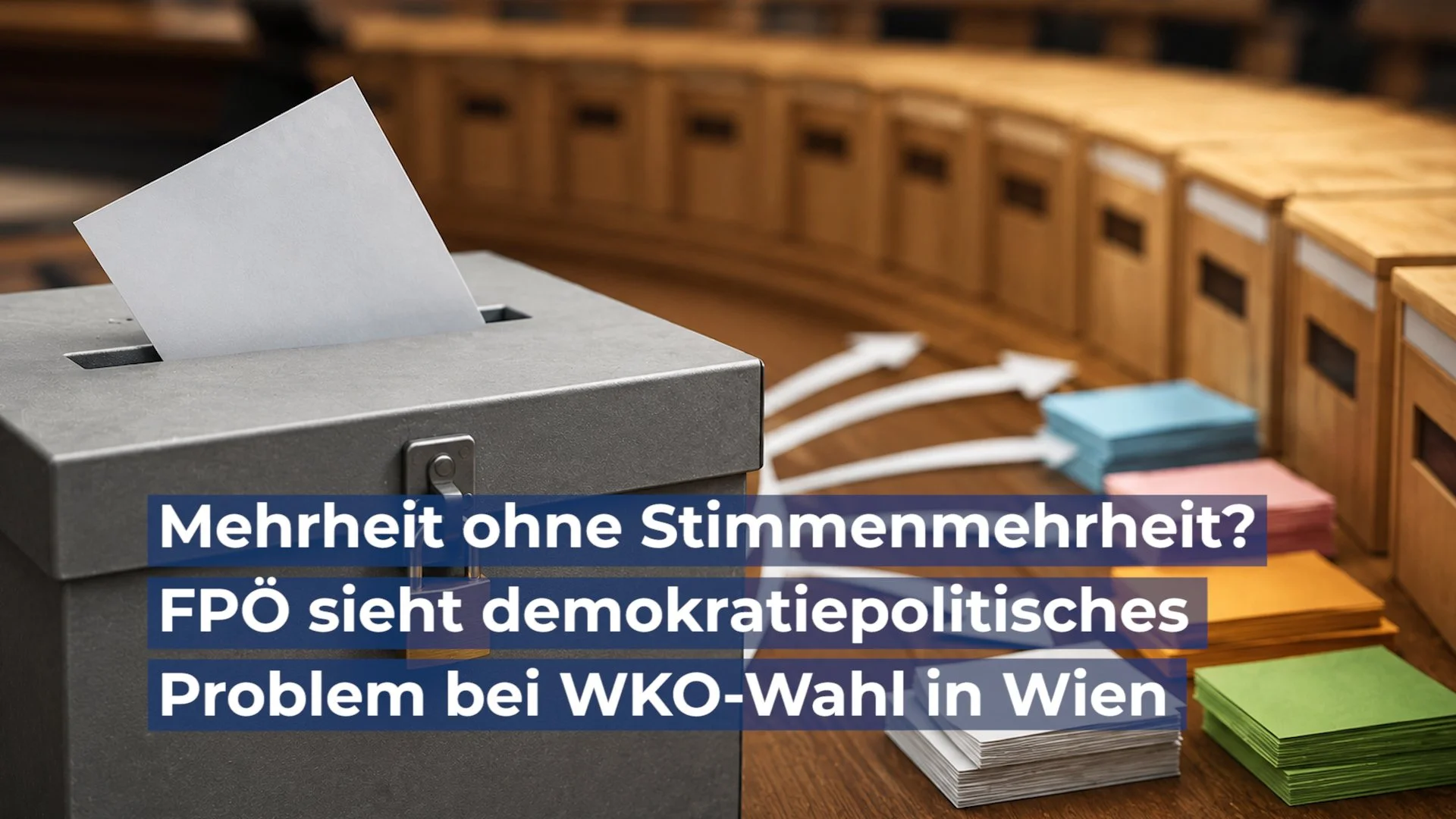 Mehrheit ohne Stimmenmehrheit? – FPÖ sieht demokratiepolitisches Problem bei WKO-Wahl in Wien
