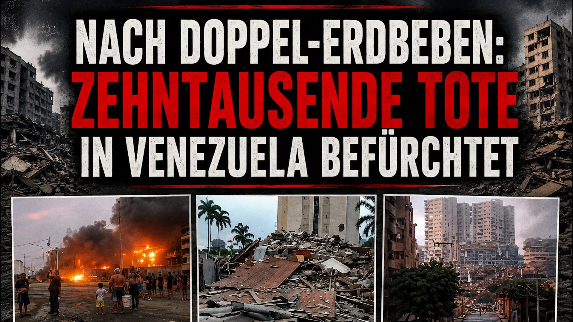 Nach Doppel-Erdbeben: Zehntausende Tote in Venezuela befürchtet