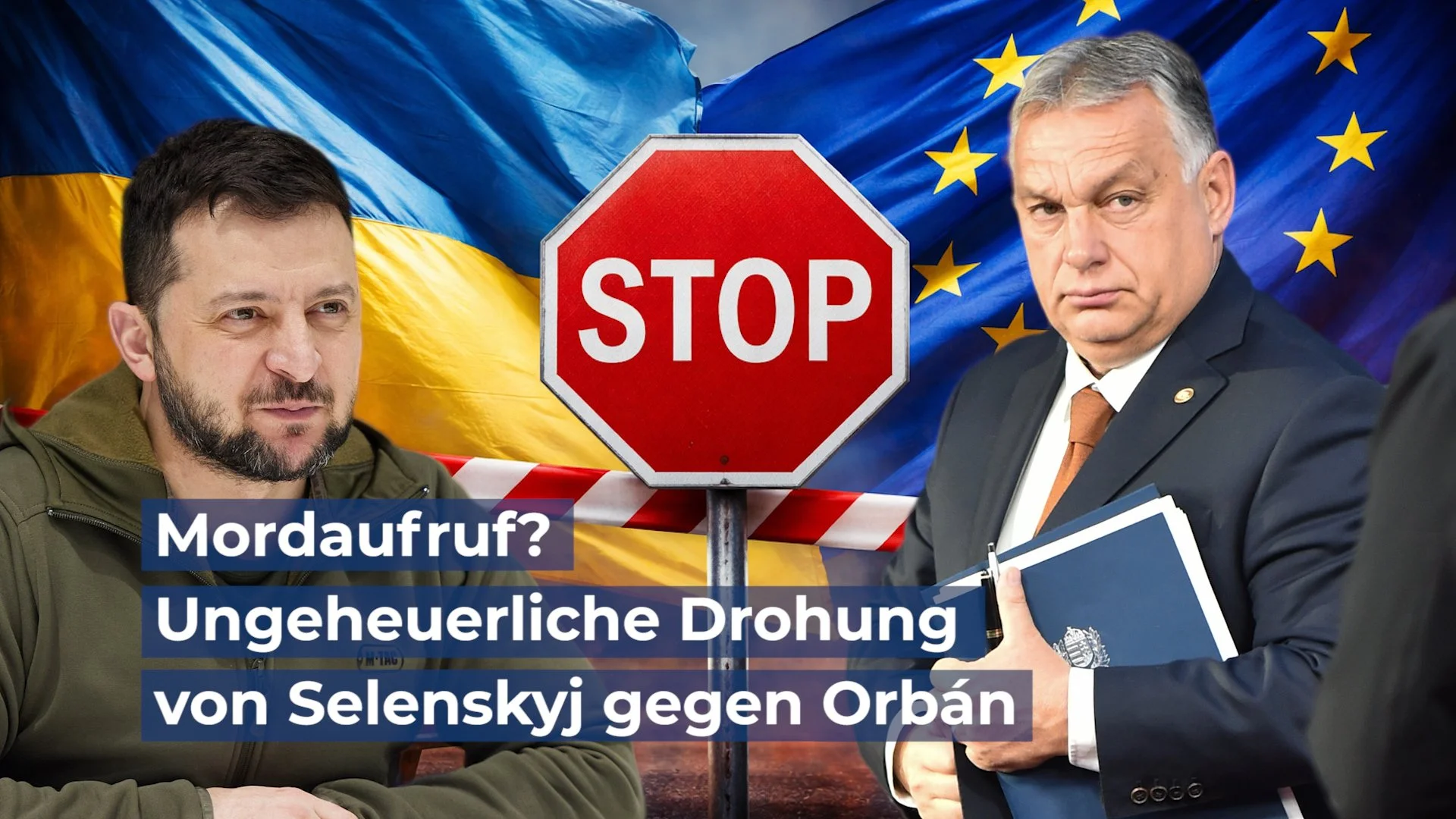 Mordaufruf? - Ungeheuerliche Drohung von Selenskyj gegen Orbán