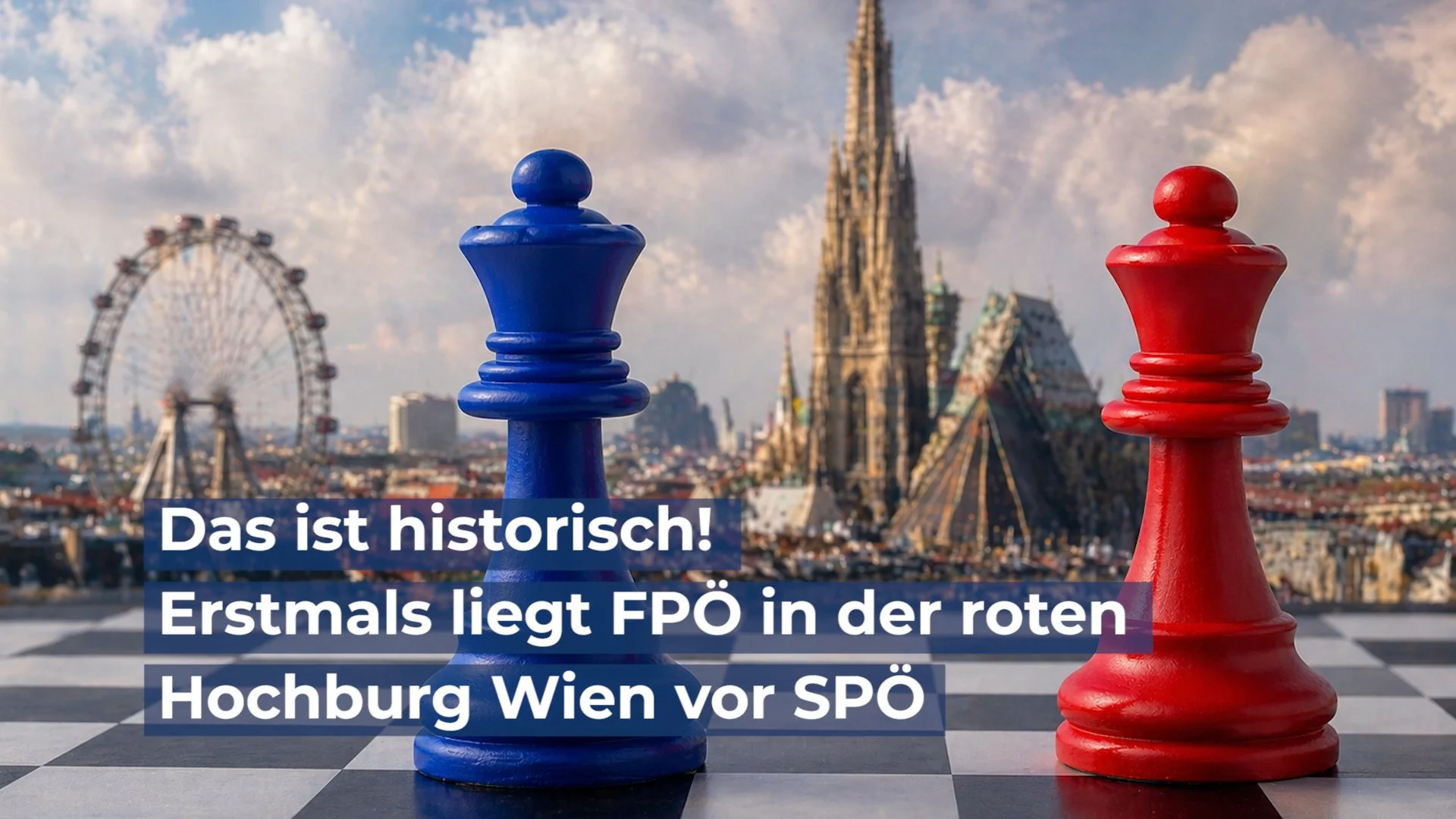 Das ist historisch! Erstmals liegt FPÖ in der roten Hochburg Wien vor SPÖ