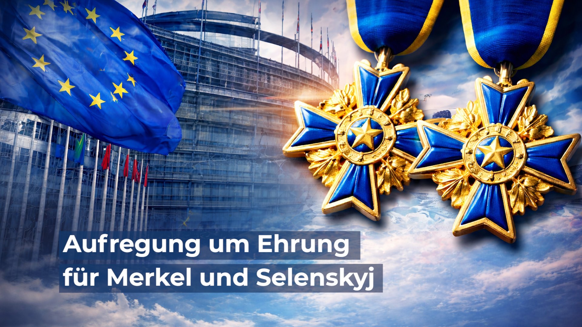 Aufregung um Ehrung für Merkel und Selenskyj