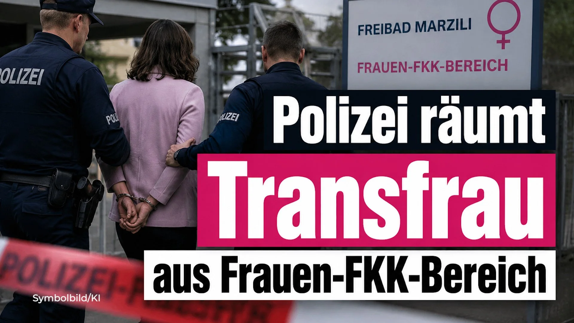Polizei räumt Transfrau aus Frauen-FKK-Bereich