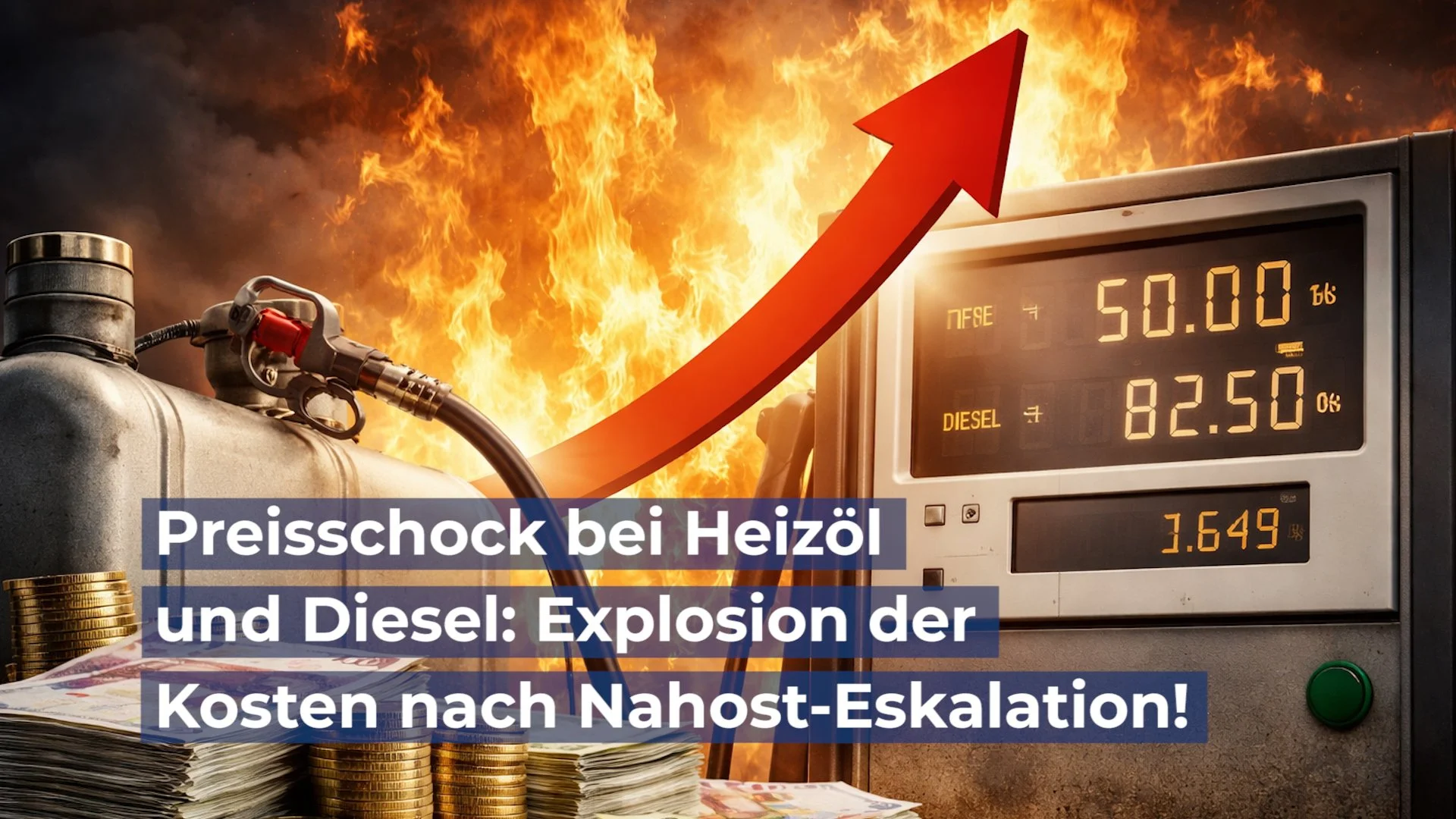 Preisschock bei Heizöl und Diesel: Explosion der Kosten nach Nahost-Eskalation!