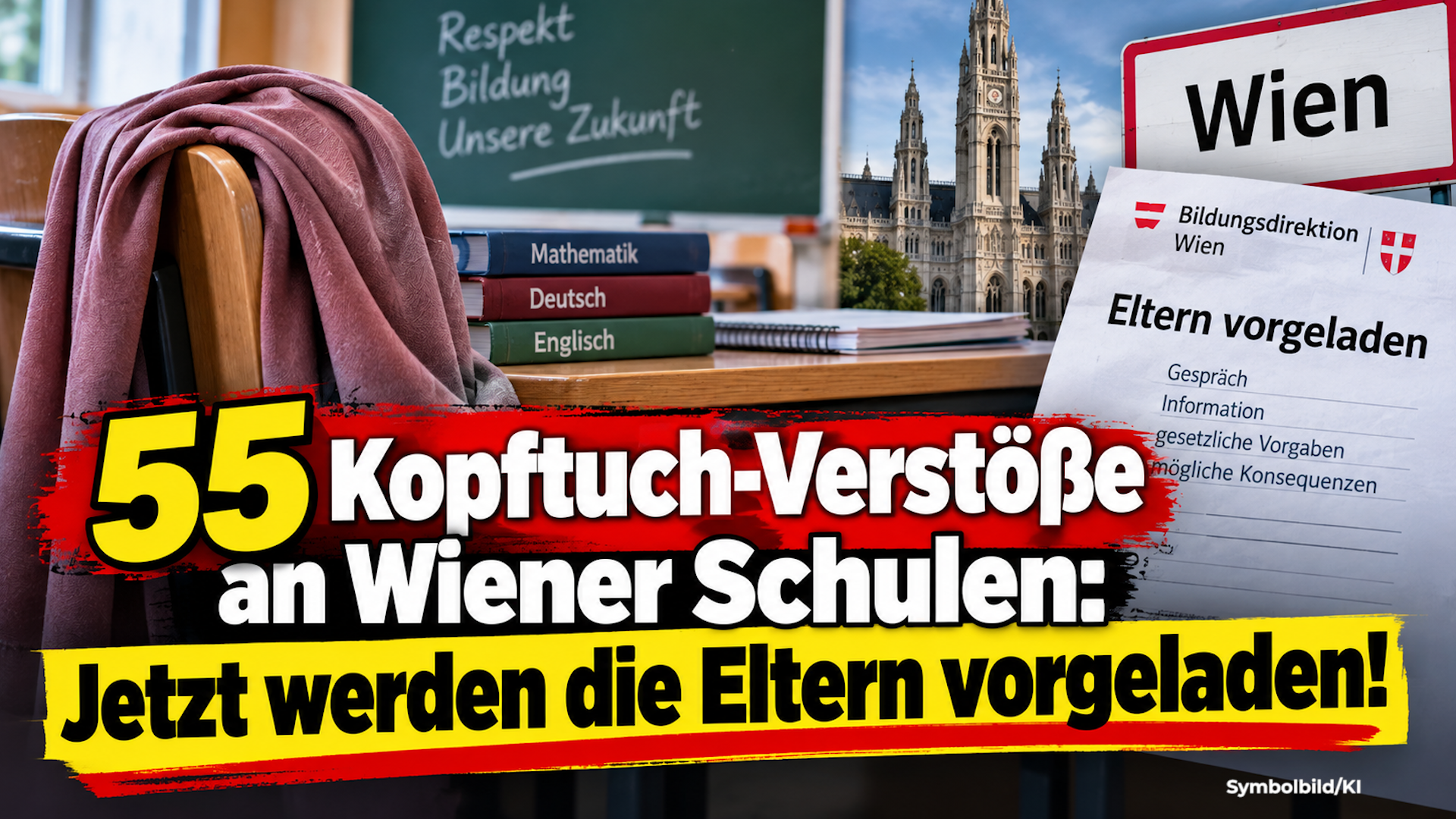 55 Kopftuch-Verstöße an Wiener Schulen: Jetzt werden die Eltern vorgeladen!