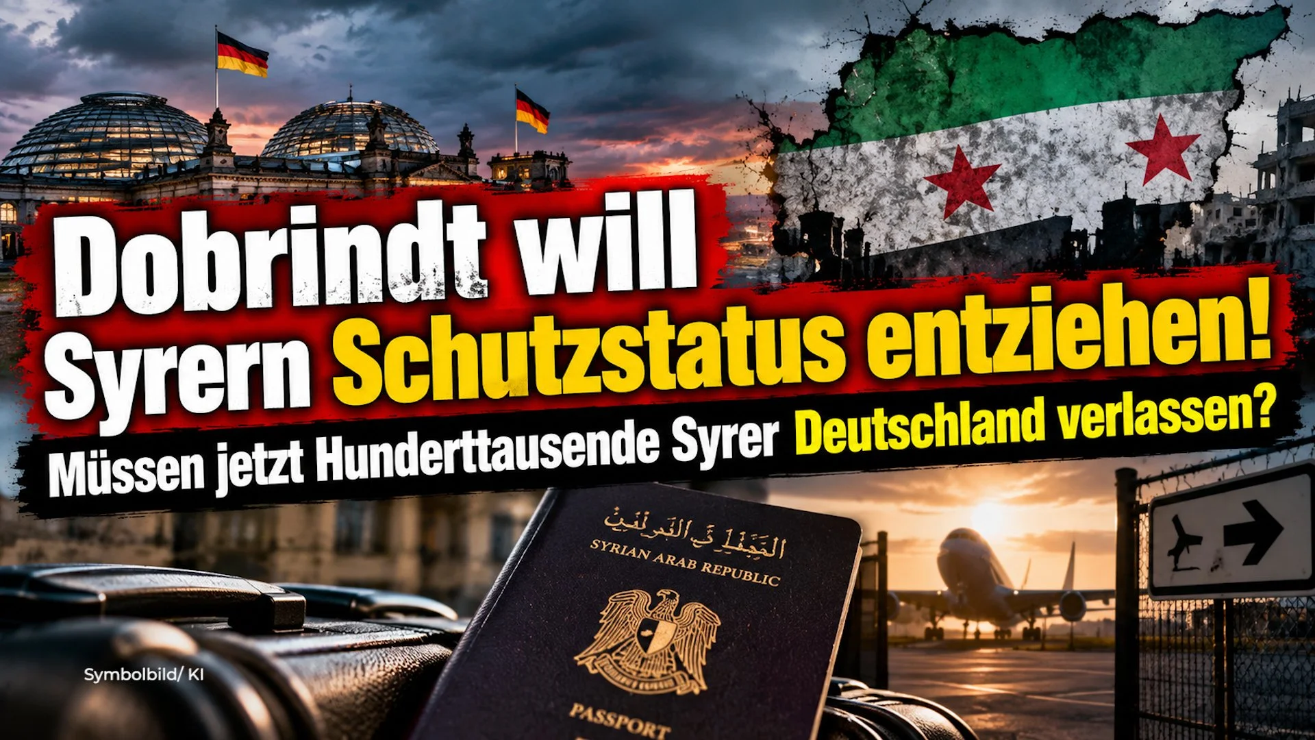 Dobrindt will Syrern Schutzstatus entziehen!