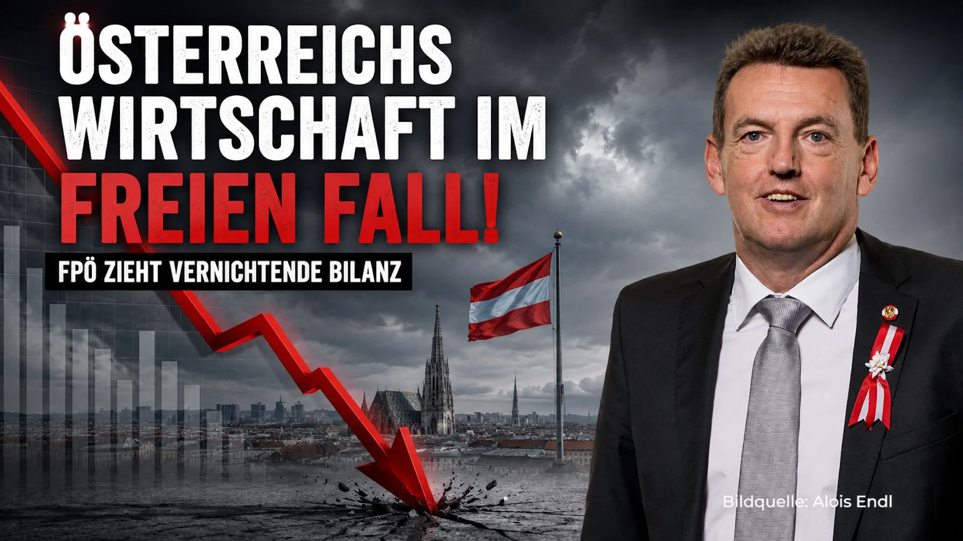 Österreichs Wirtschaft im freien Fall! - FPÖ zieht vernichtende Bilanz