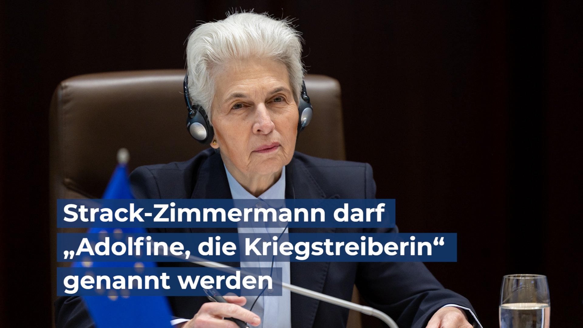 Strack-Zimmermann darf „Adolfine, die Kriegstreiberin“ genannt werden