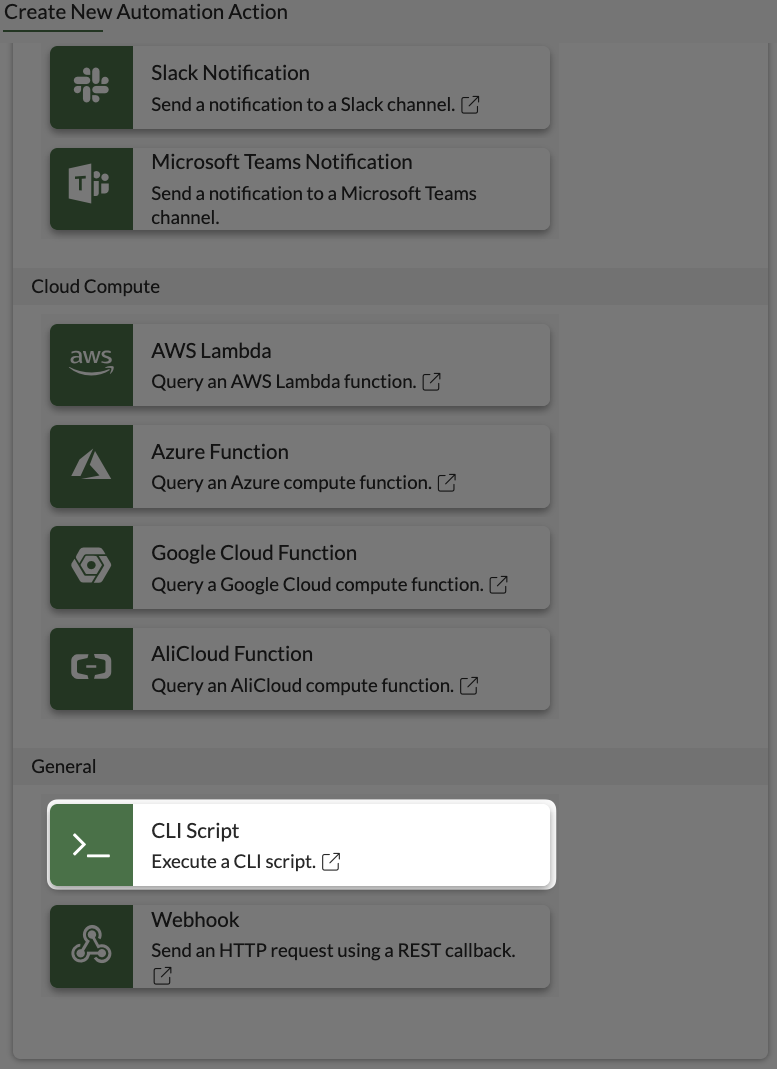 Security Fabric Automation Action CLI Script