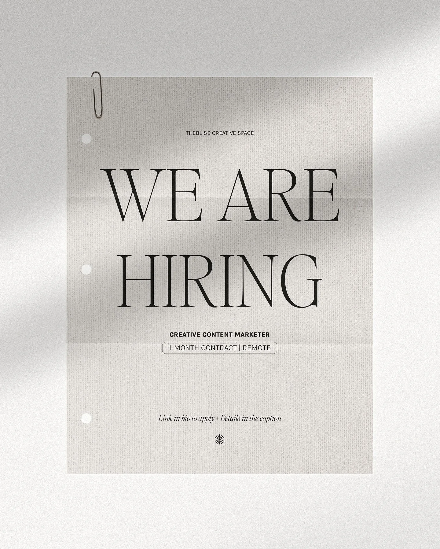 We&rsquo;re looking for a Creative Content Marketer ✨
A contract role for someone with a refined design eye who can create content that&rsquo;s not only visually captivating but also conversion-driven.

🌹 Details are in the link in our bio.