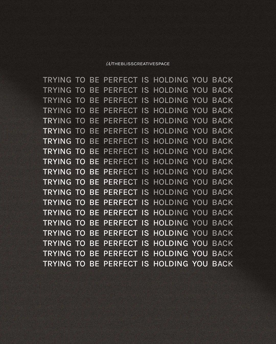 It&rsquo;s what&rsquo;s stopping you from trying.

It&rsquo;s what&rsquo;s making you have incomplete projects. 

It&rsquo;s the key fuel that keeps you procrastinating, stopping you from being consistent. 

Look, this should be your sign to start wh