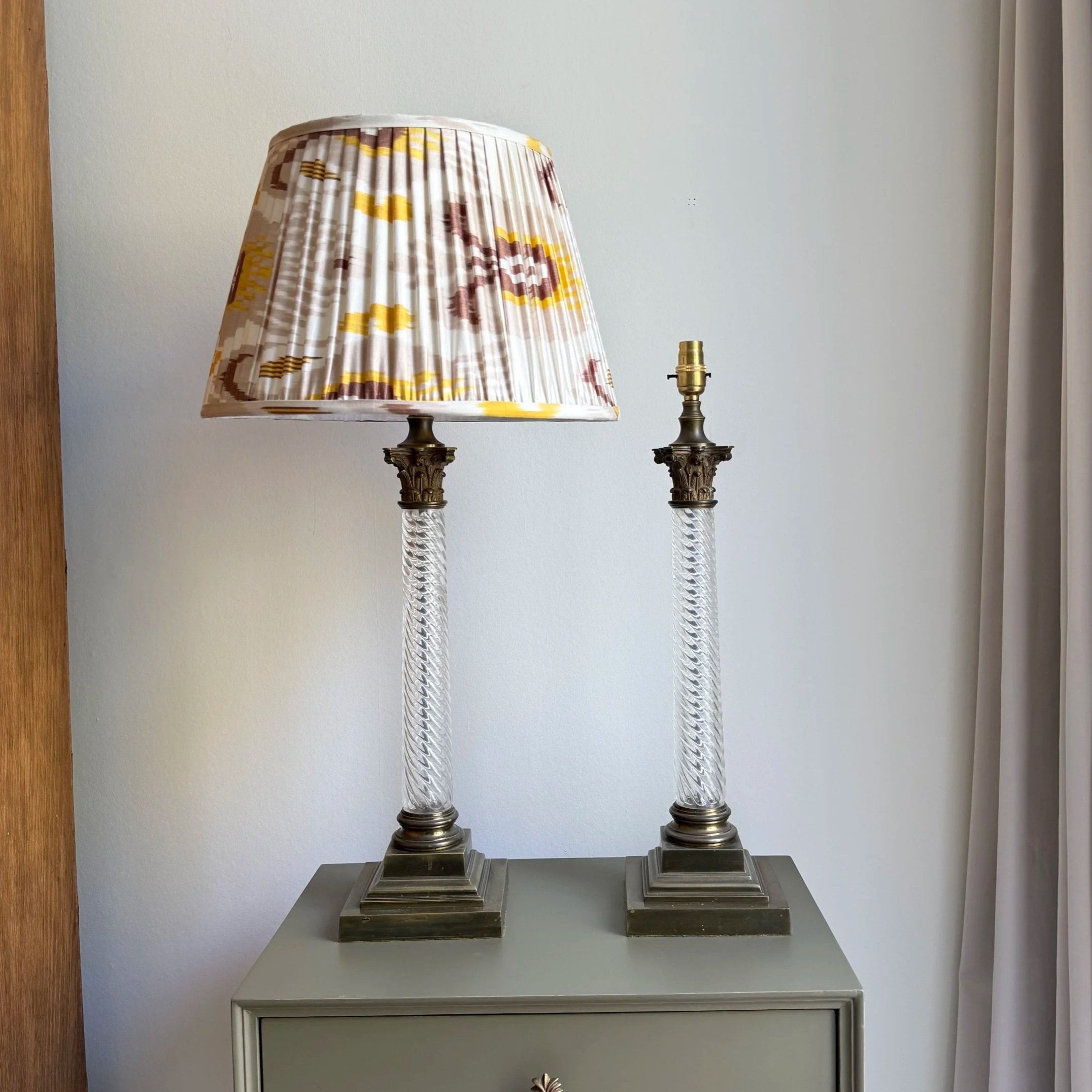 Glass Column Lamps In The Classical Taste