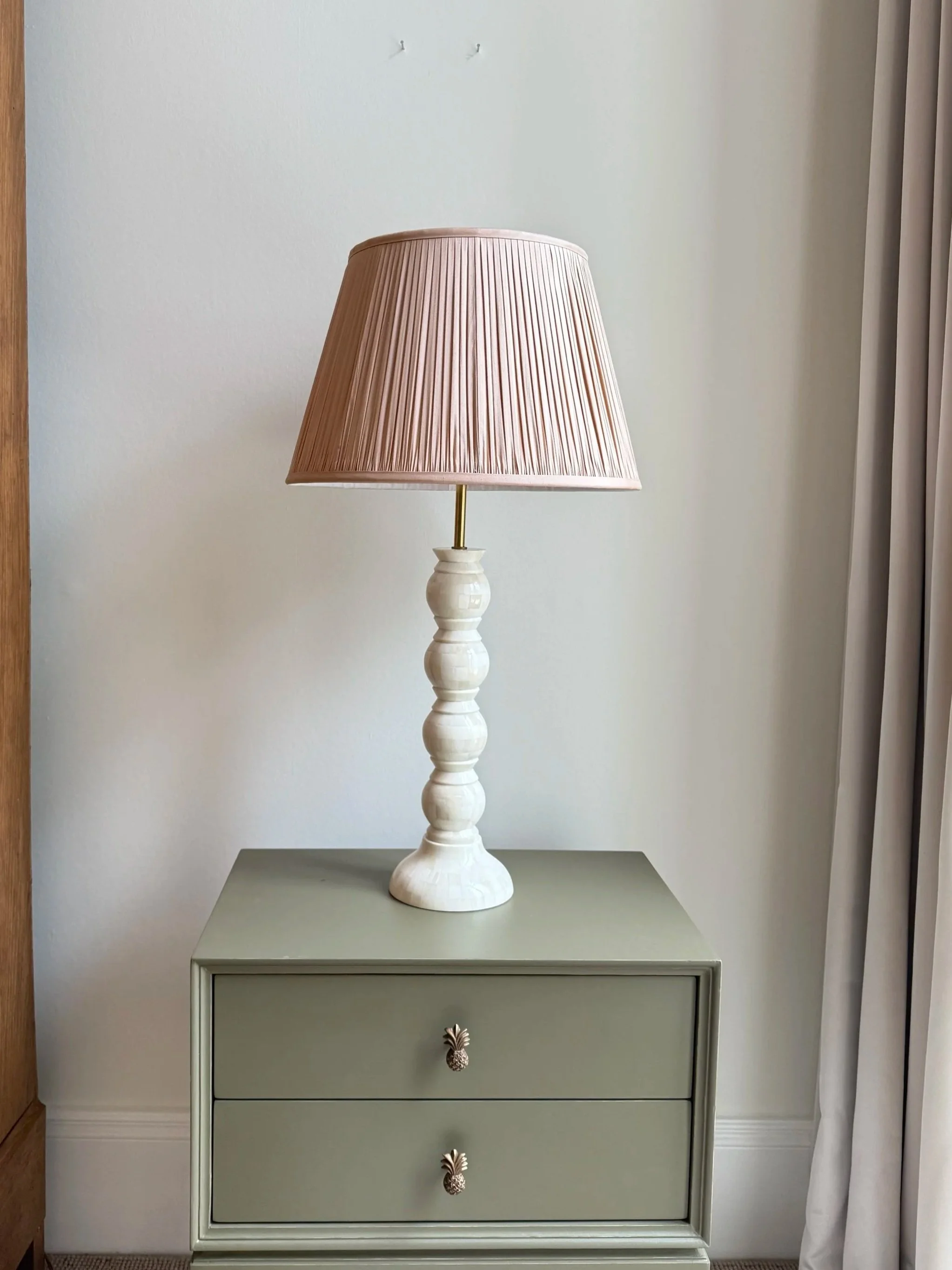 A Pair Of Bobbin Table Lamps