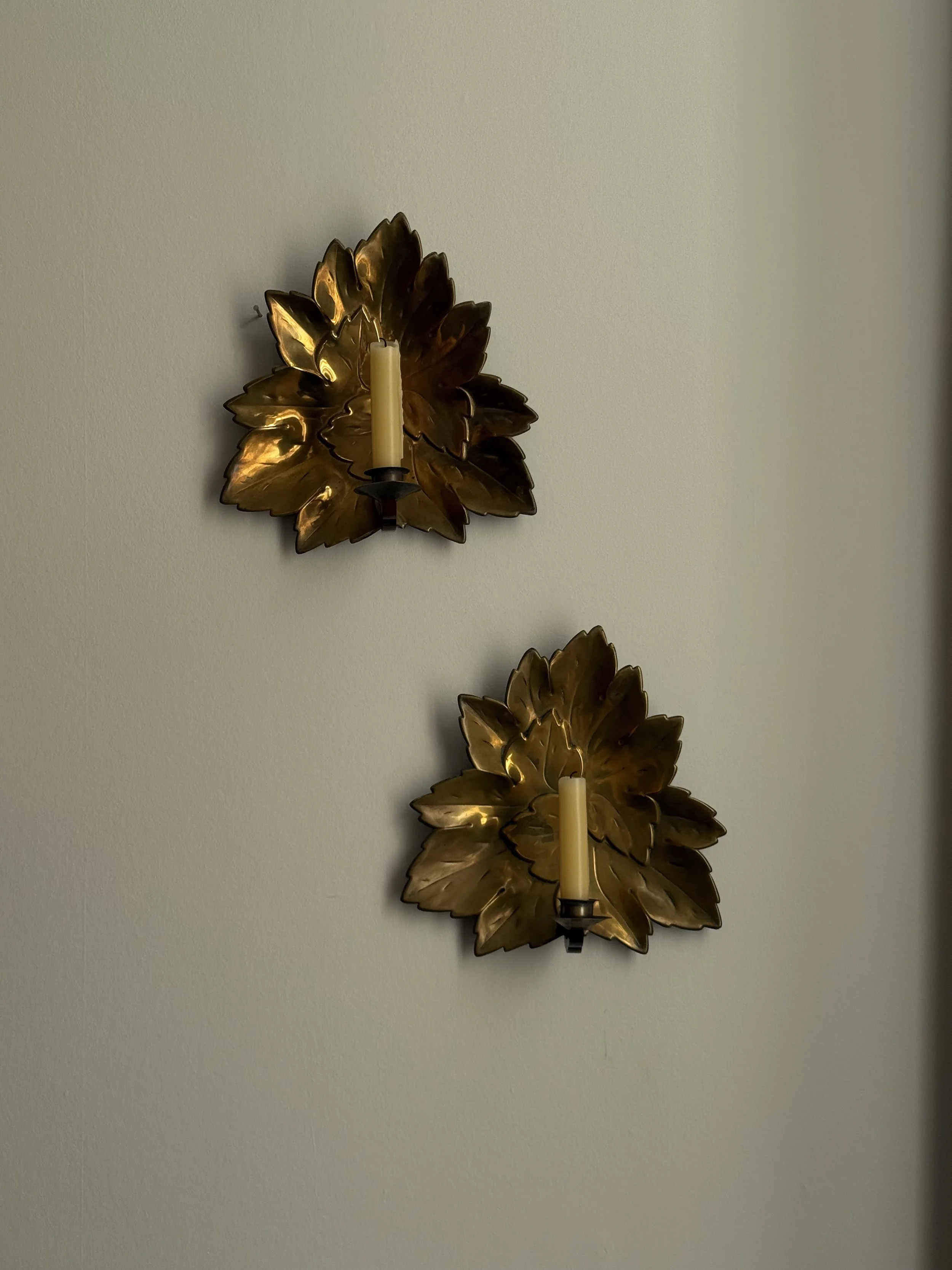 Oak Leaf Wall Scones