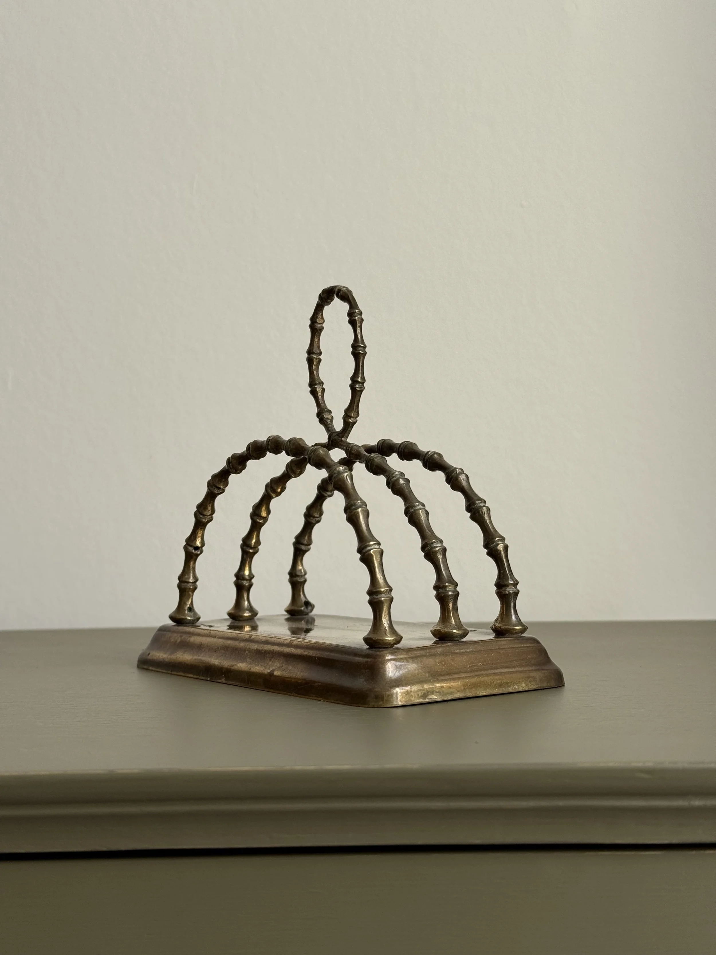 Faux Bamboo Brass Holder