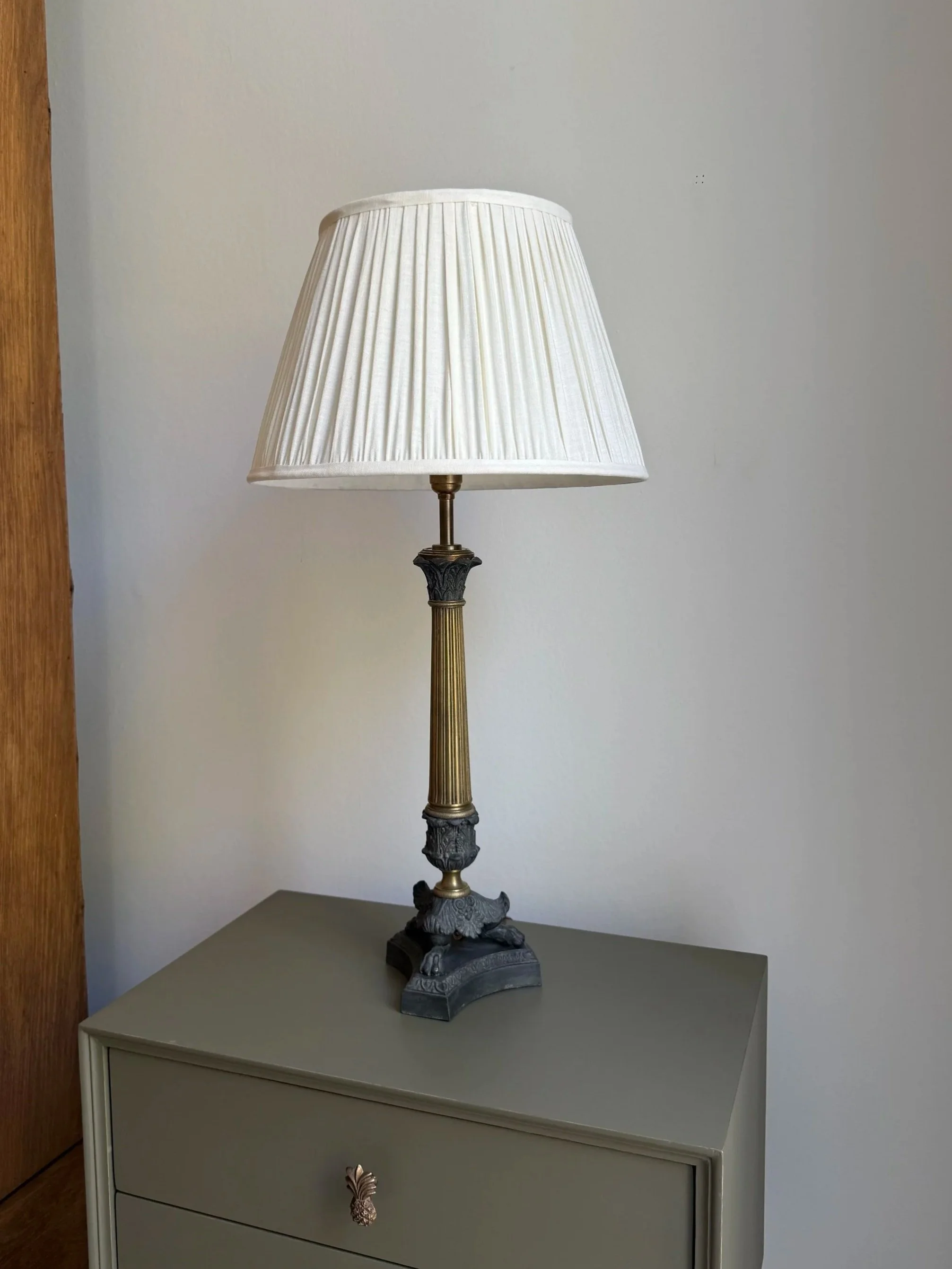 Antique Zinc Table Lamp
