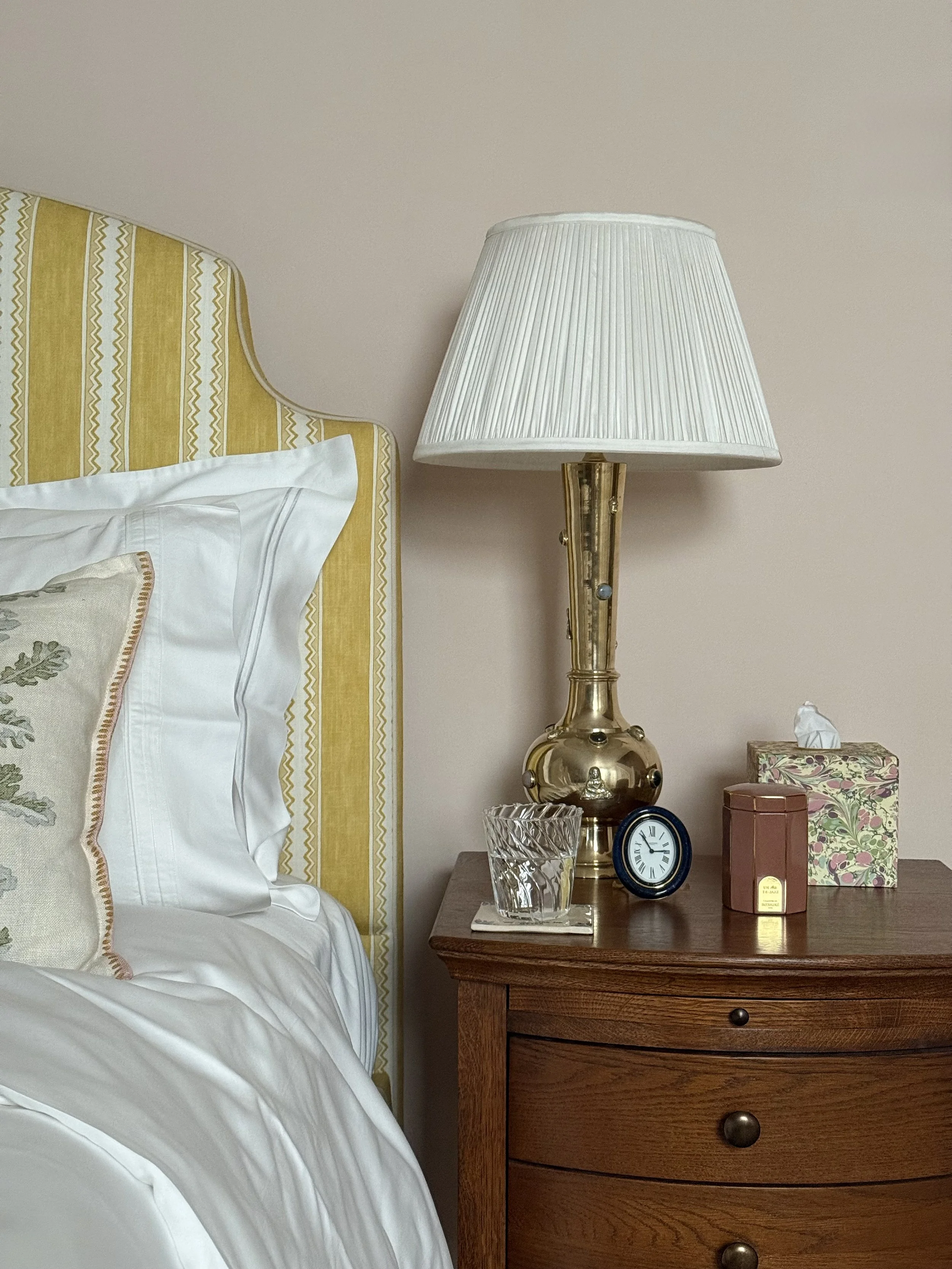 Brass Lamps With Cabochon Stones