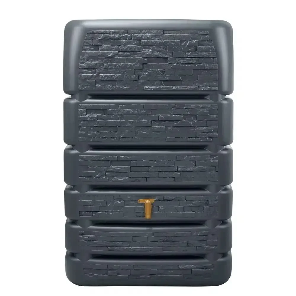 Garantia Slim Stone-Effect Wall Tank – 510 L, Graphite Grey