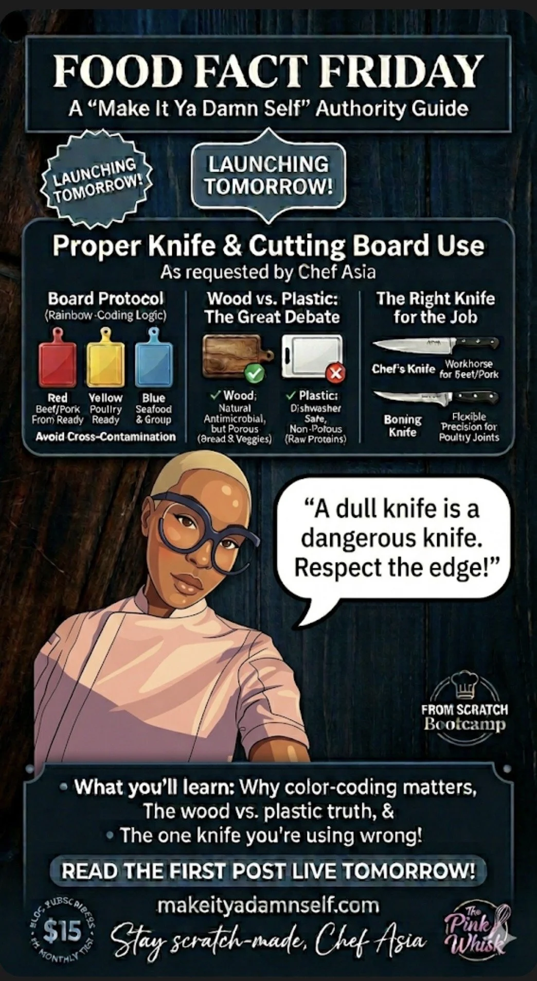 Knife skills &amp; Board Safety 