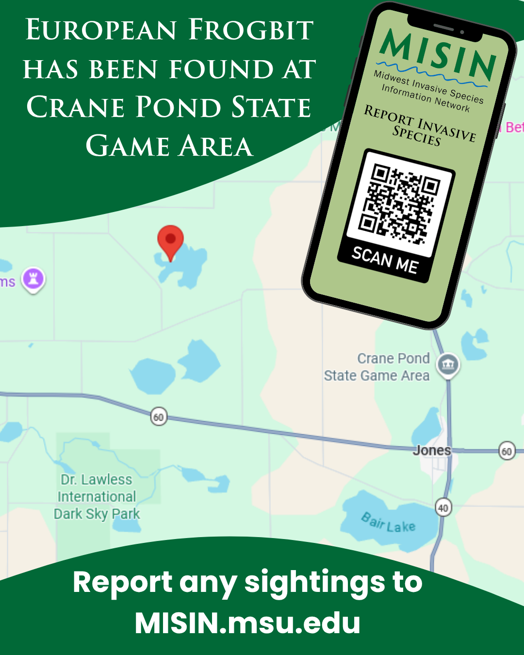 European Frogbit location map