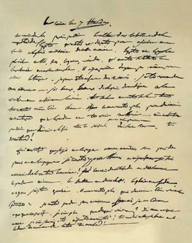 Handwritten letter in French from Napoleon Bonaparte to his brother Joseph, dated Cairo, 1798, written in dark ink on aged paper.