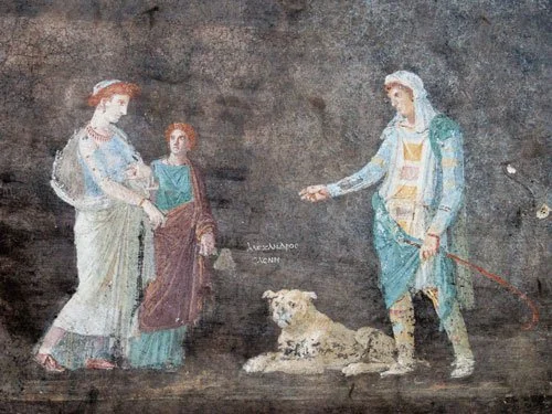 A Pompeii Pup: The Dog Beneath the Lovers
