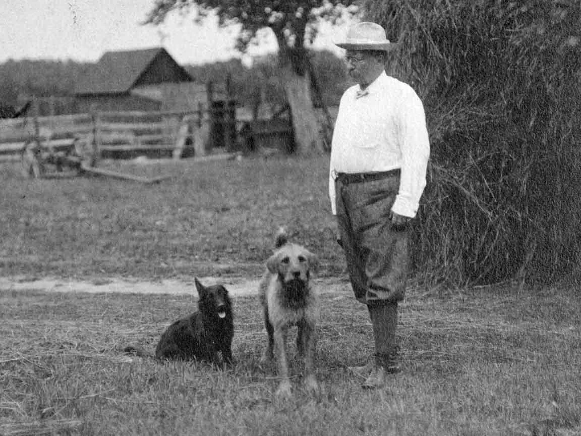 Theodore Roosevelt with Dogs