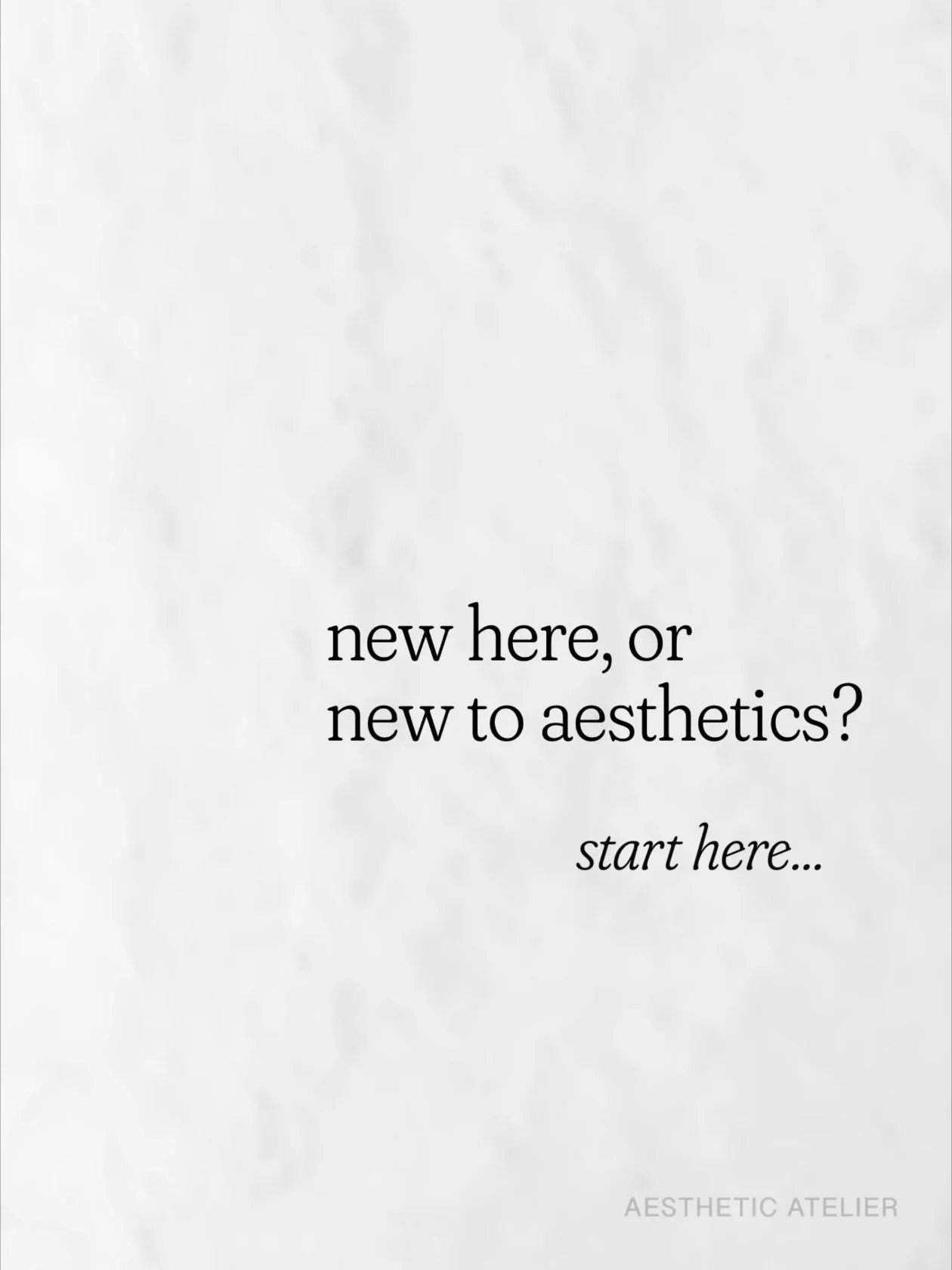 Want to know a secret?

Aesthetics doesn&rsquo;t have to be confusing. You don&rsquo;t need every device, product, or trend &mdash; you need a plan that makes sense for you. 🤍

Subtle treatments.
Medical-grade skincare.
Real conversations.

✨ Start 