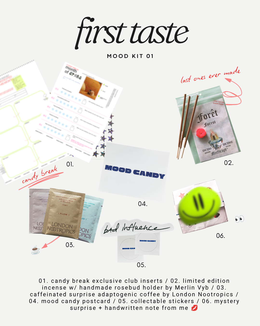 Mood Kit Mail Club 01 FIRST TASTE