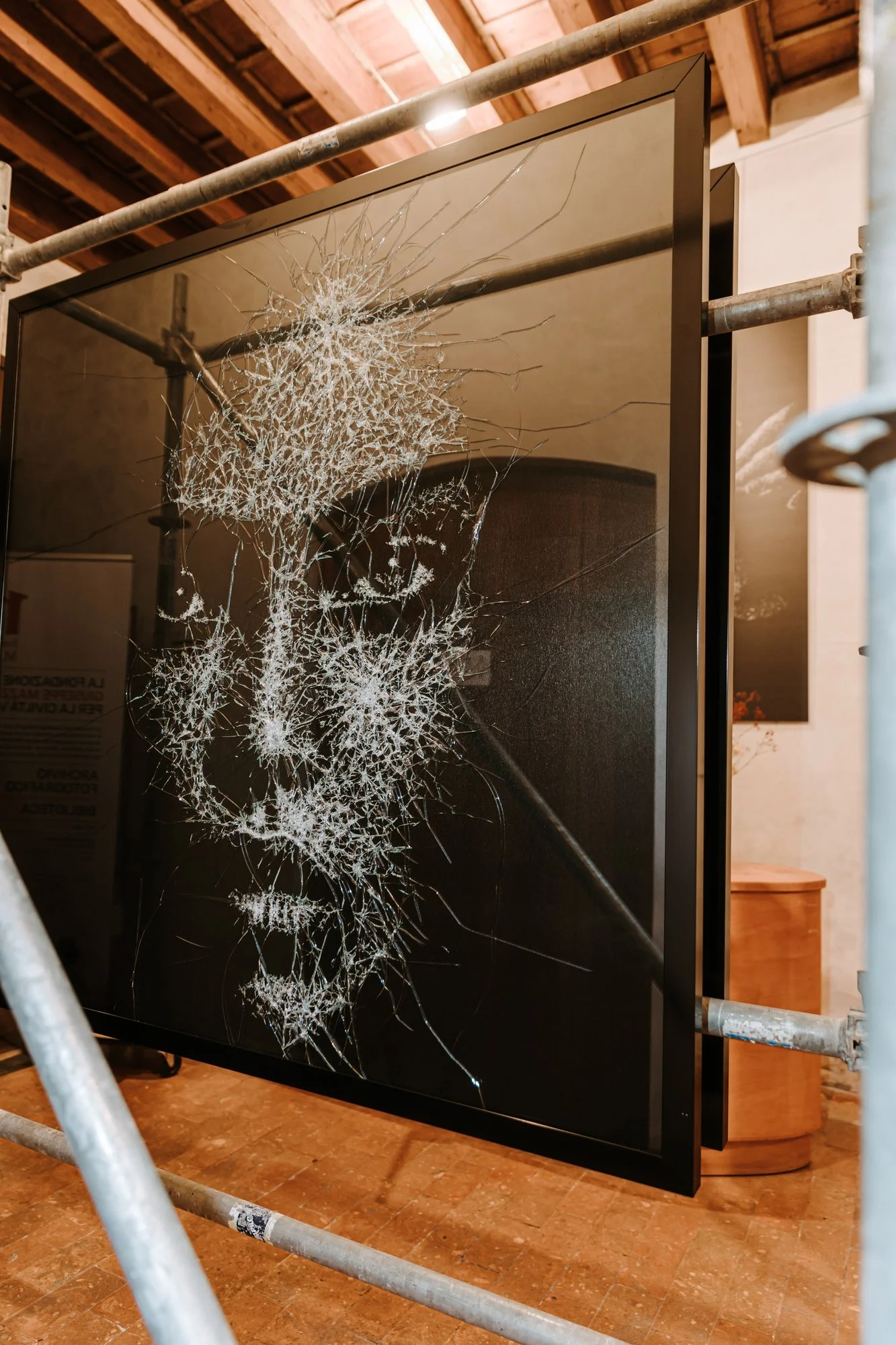 Simon Berger, glass portrait, Facing Grace, Treviso