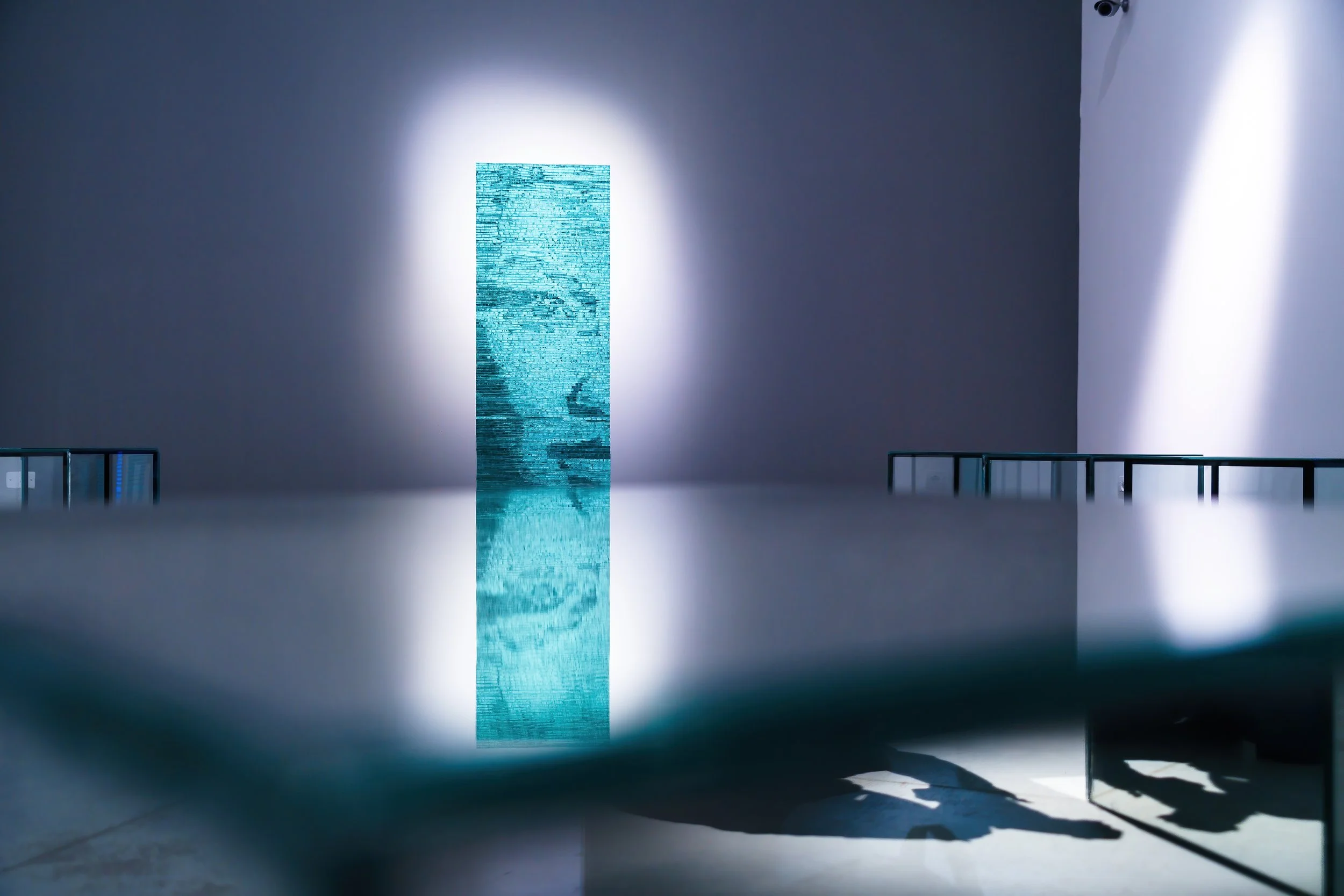 Glass work by Simon Berger, Shattering Beauty, Museo del Vetro, Murano, 2023