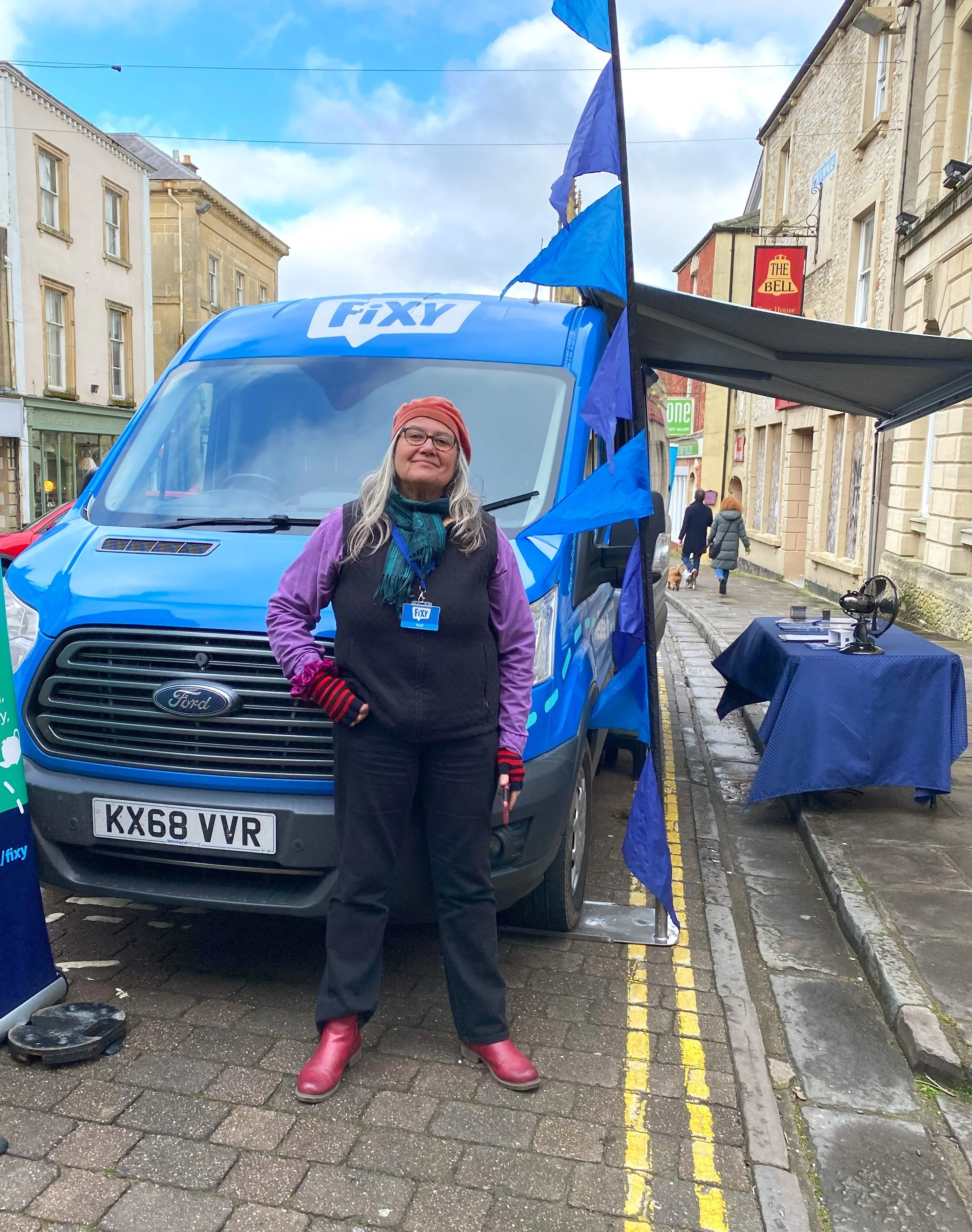 Fixy Van set up in Somerset