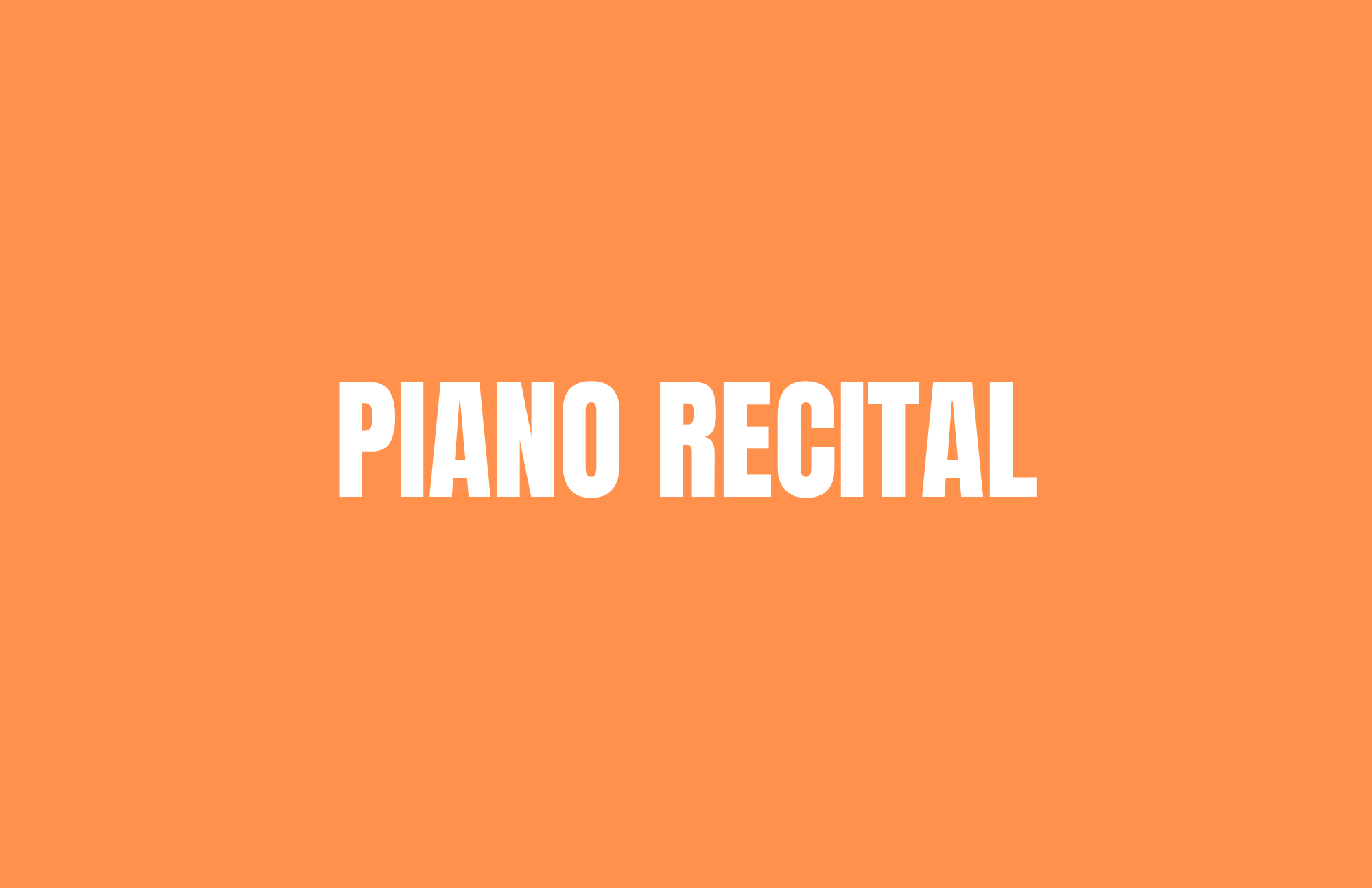 Piano recital