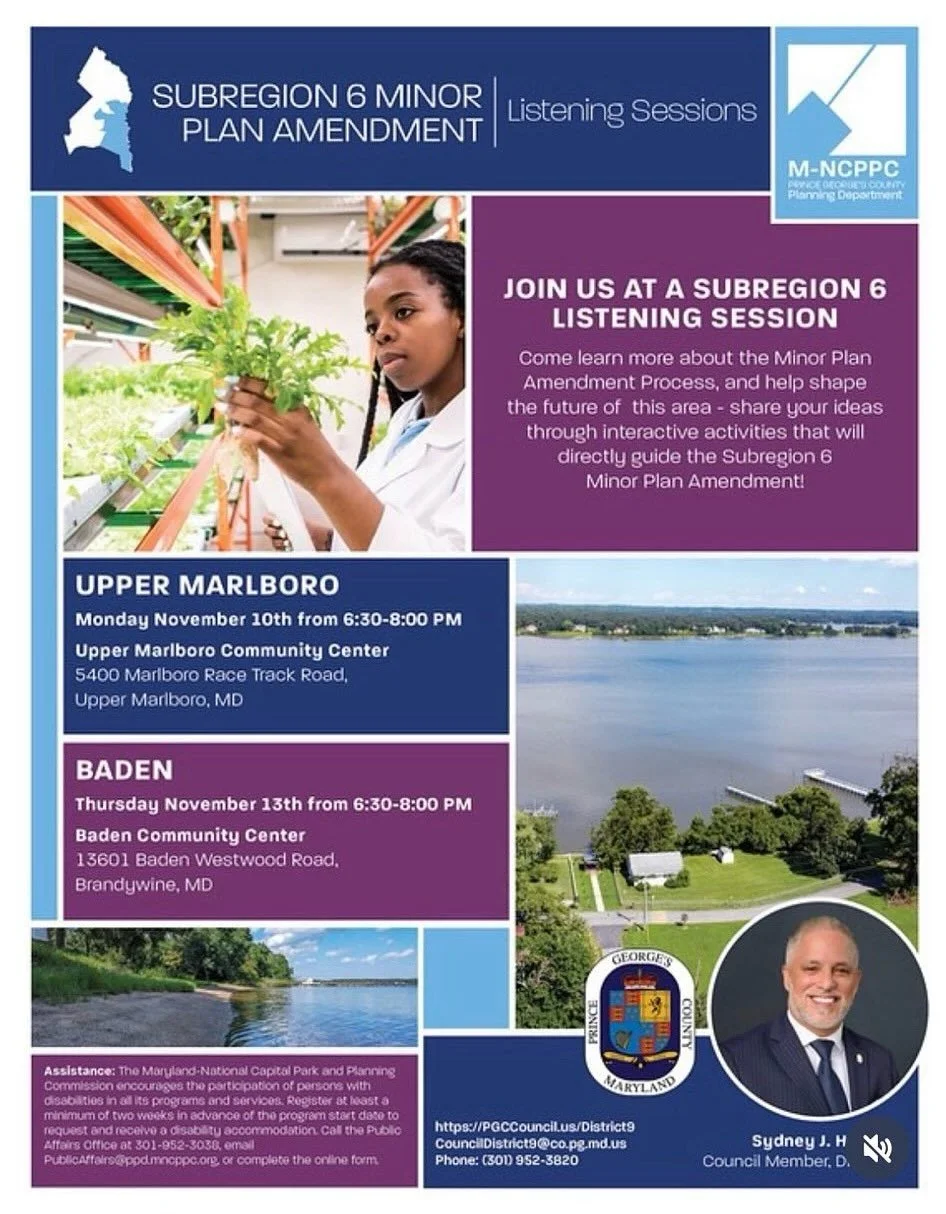 As the County updates its Subregion 5 and 6 plans, it&rsquo;s so important that residents make themselves heard about the future of our community. I believe we must focus on strengthening and investing in our existing communities &mdash;places like C