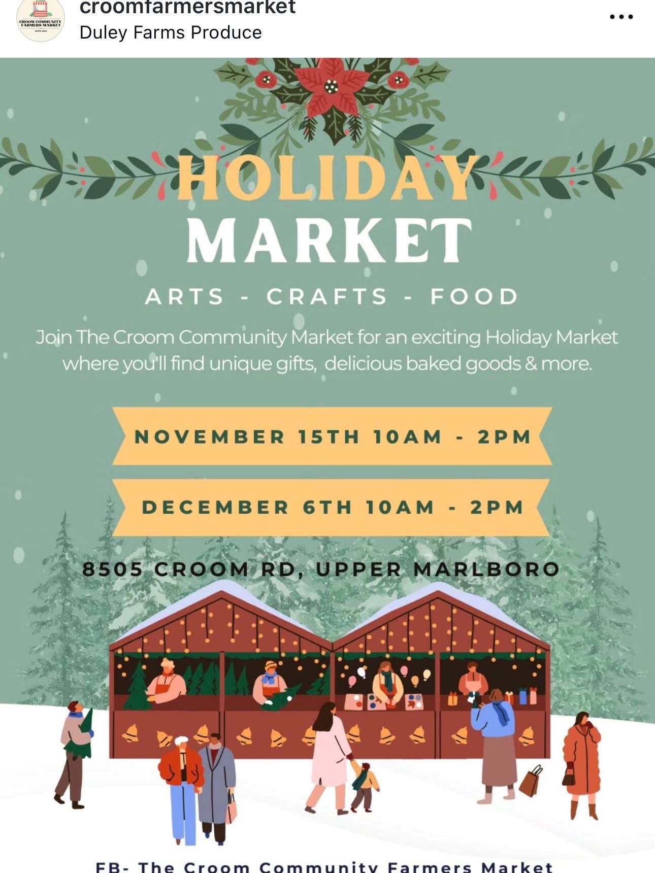 Come on out to the @croomfarmersmarket Holiday Market! 🎄✨
Over 30 local vendors bringing arts, crafts, treats, and all the holiday cheer you need to kick off the season. I&rsquo;ll be there supporting local small businesses including Briar Rose Apot