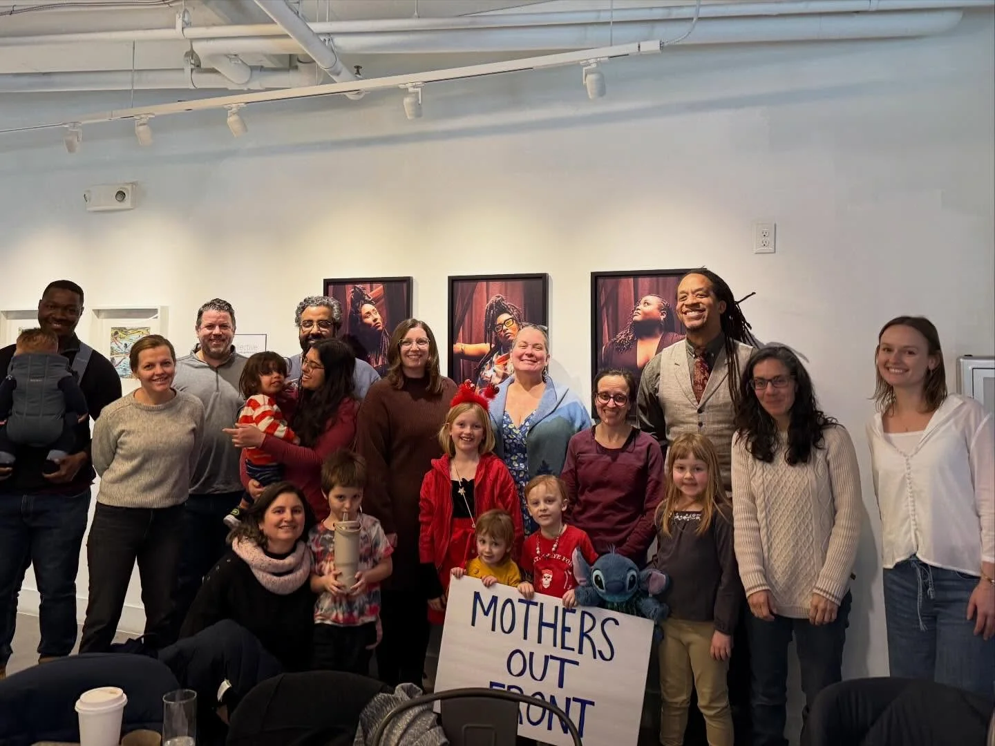 Being an organizer and a parent is brutal right now. Caring about the future feels more urgent (and more difficult) than ever in these horrific times for our nation. Today&rsquo;s founding local meeting for @mothers.out.front was so uplifting. Seeing
