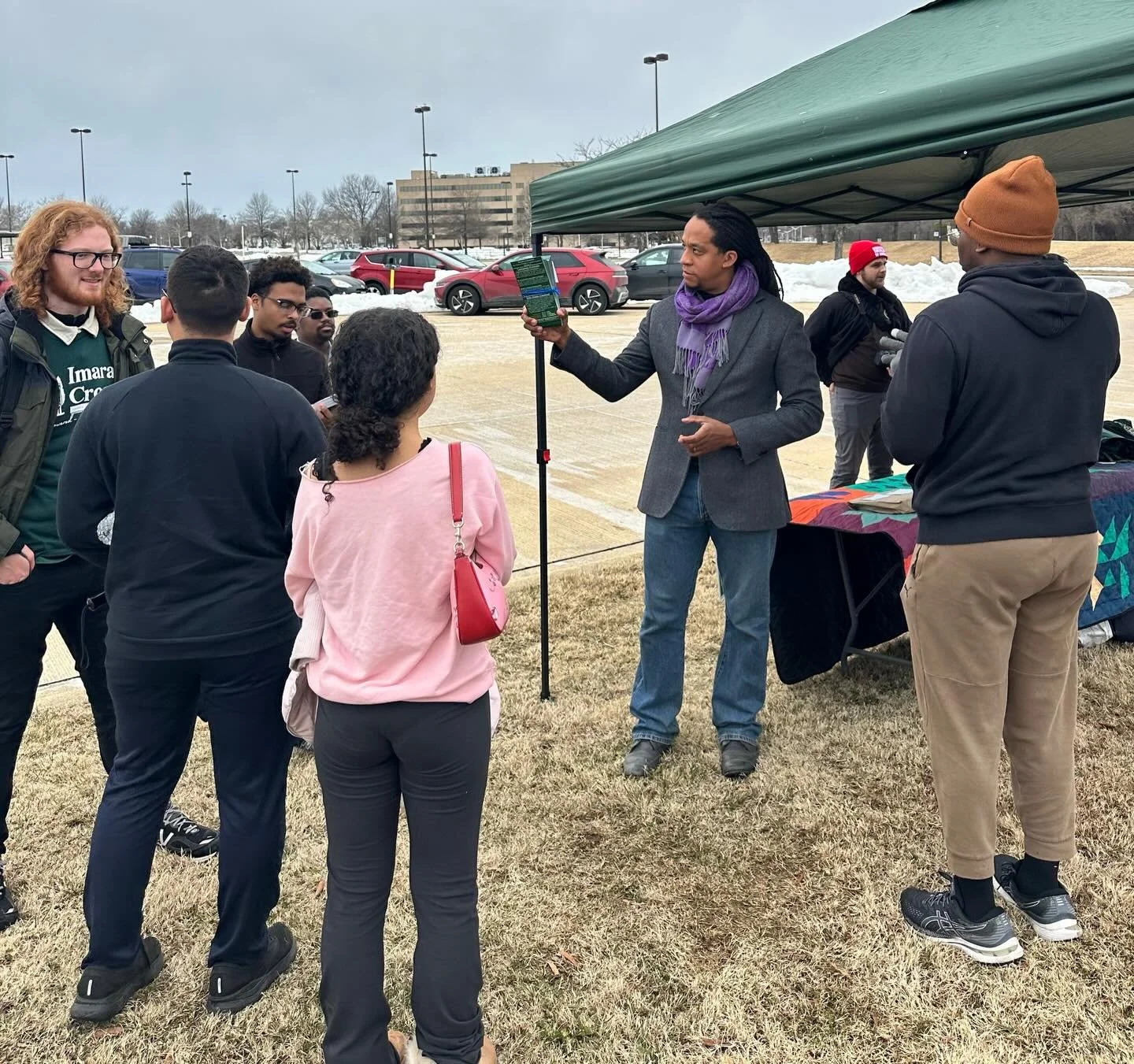 Rain or shine, the work doesn&rsquo;t stop! 🌧️✊🏾
A massive thank you to the dozen volunteers who braved a cold, rainy Sunday to talk with neighbors across District 9. This energy is exactly how we win a people-powered campaign!
I&rsquo;m also so gr
