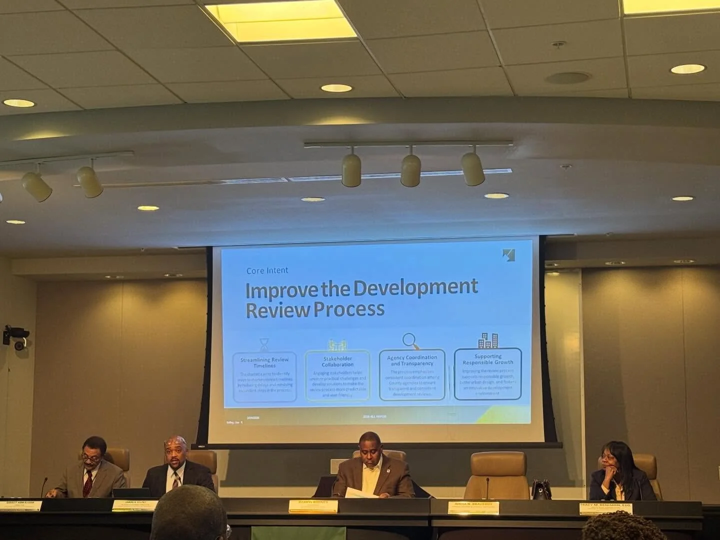 I was invited to today&rsquo;s Development Community Charrette with @pgcountyexec and @pgplanningchairman ! 
It was especially powerful to hear small business allies call out the failures in our permitting process.
Improving processes to put small bu
