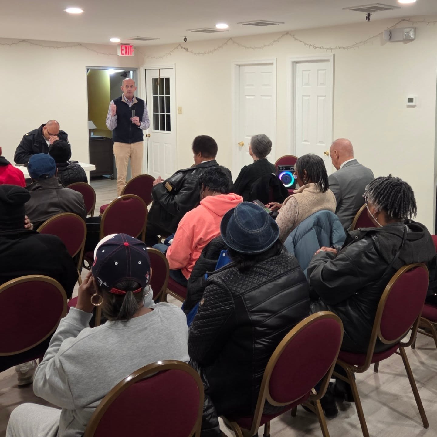 Another great Wednesday at the District 5 Coffee Club! ☕️✨
​So thankful to Grace Gospel for the space to tackle the hard conversations, from the weight of the war with Iran to the specifics of our local regulations. 
​Democracy isn't always easy, but